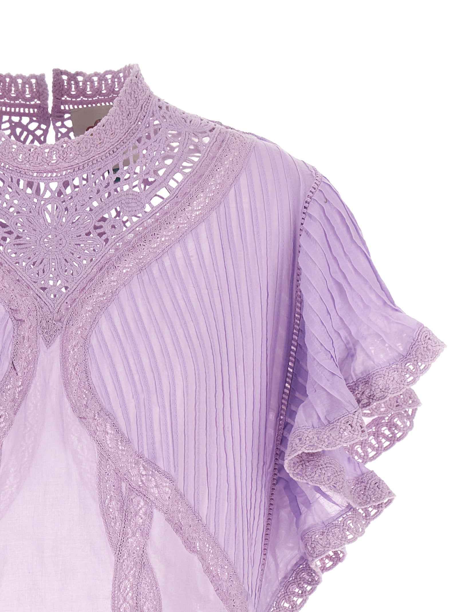 FARM RIO Purple Organic Cotton Blouse
