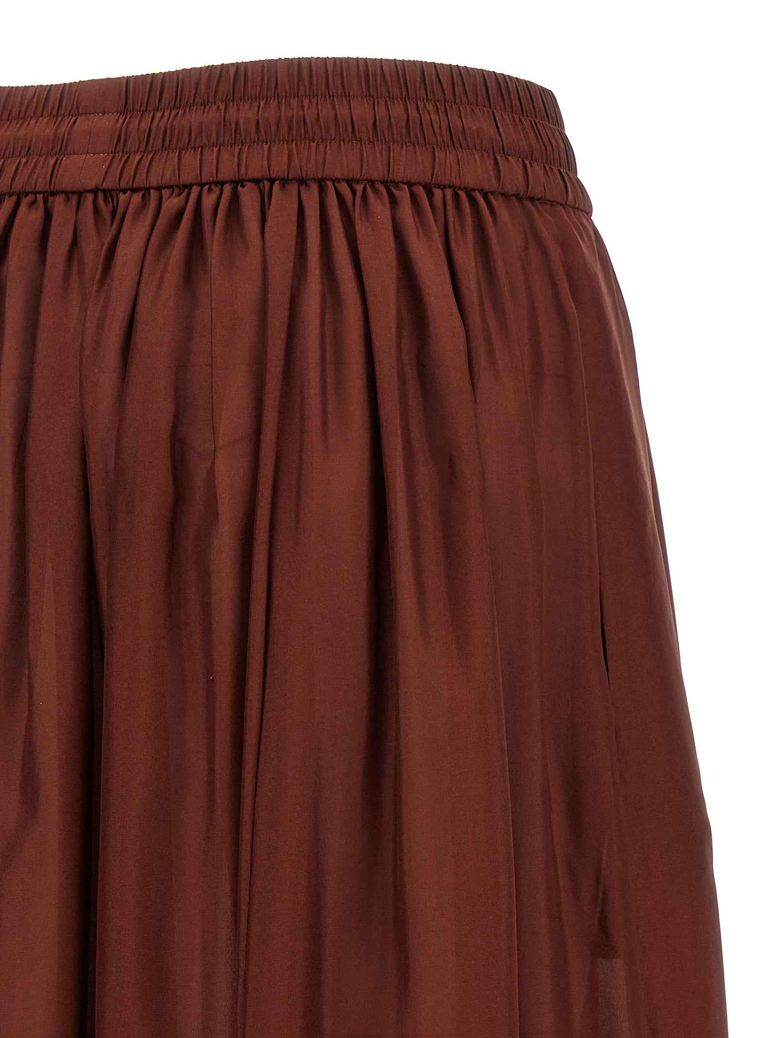 Zimmermann Bordeaux Silk Mini Skirt