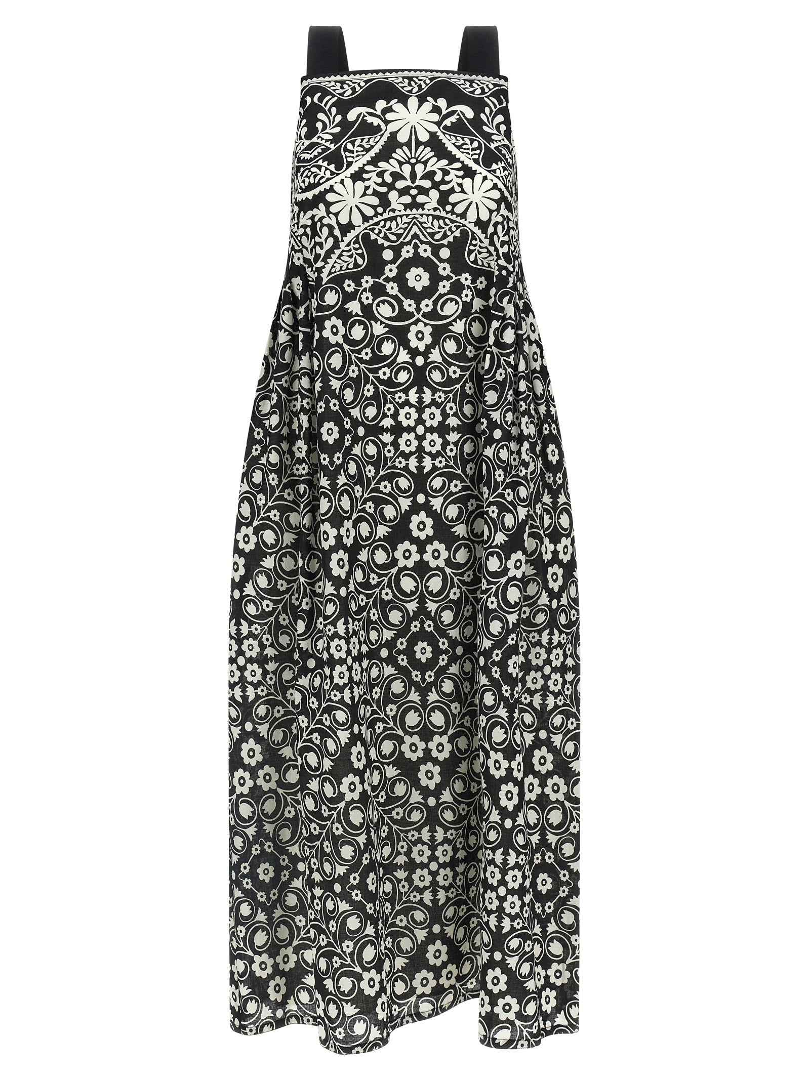 Max Mara Bicolor Cotton Long Dress