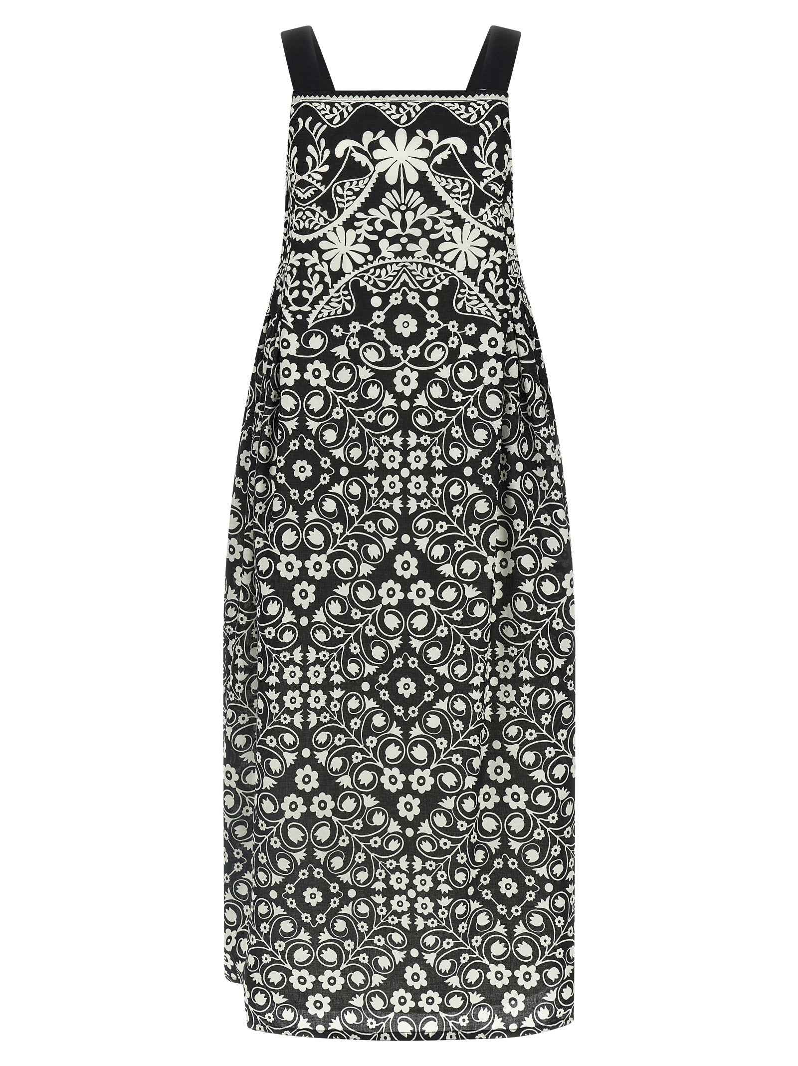 Max Mara Bicolor Cotton Long Dress