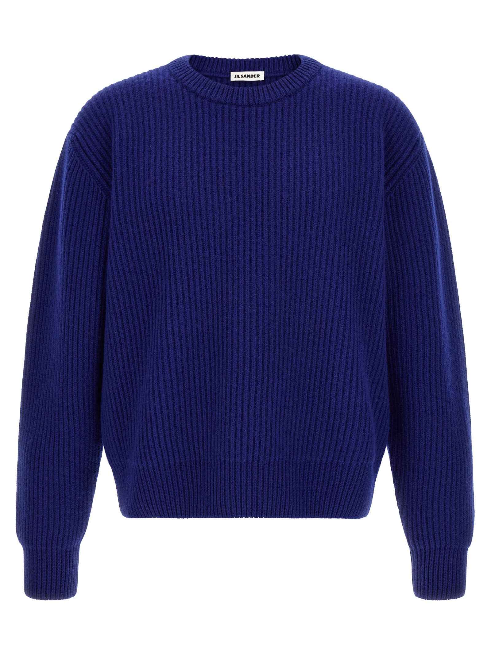 Jil Sander Blue Wool Cardigan