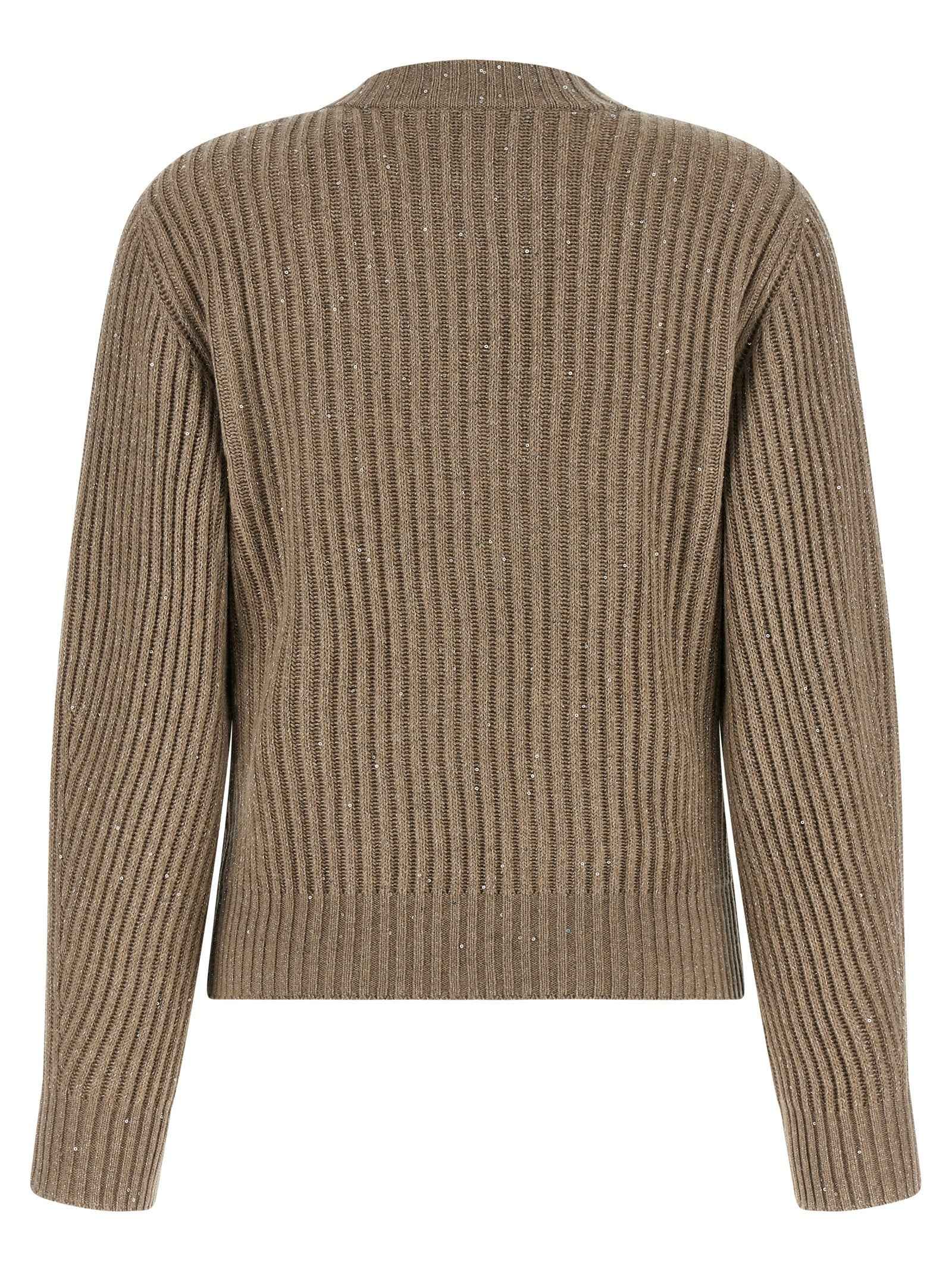 Brunello Cucinelli Beige Cashmere Cardigan