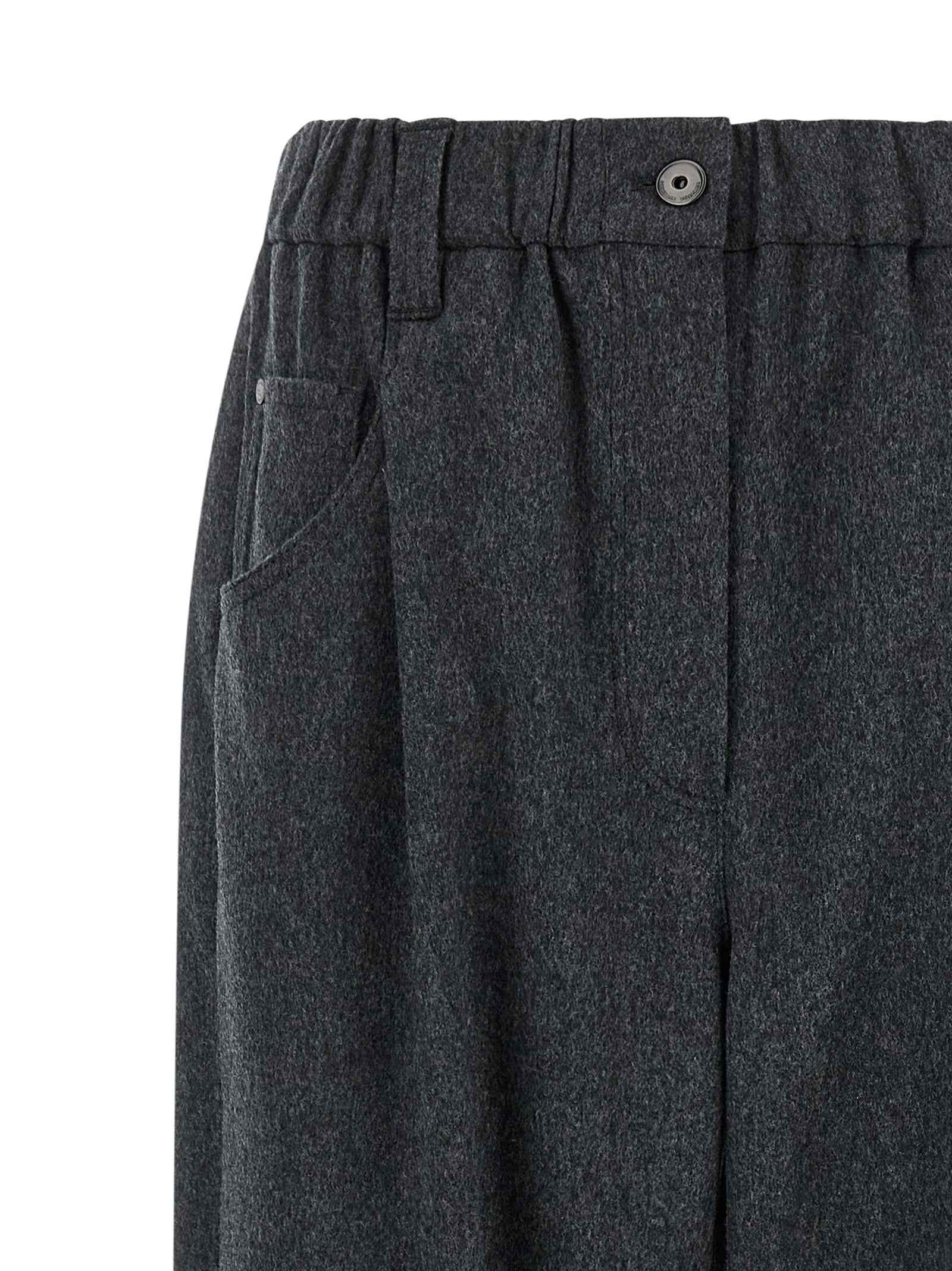 Brunello Cucinelli Gray Wool Pants