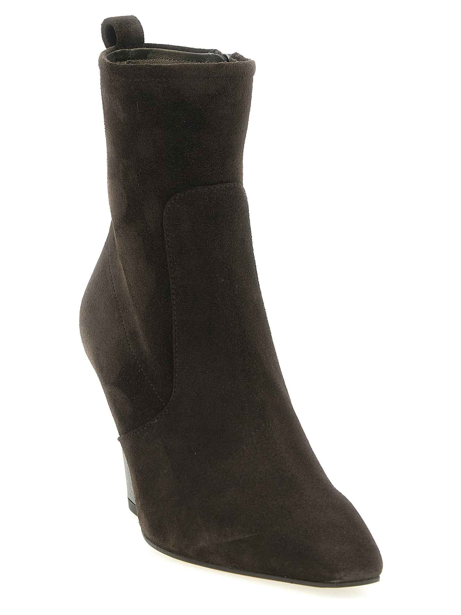 Brunello Cucinelli Brown Calfskin Ankle Boots