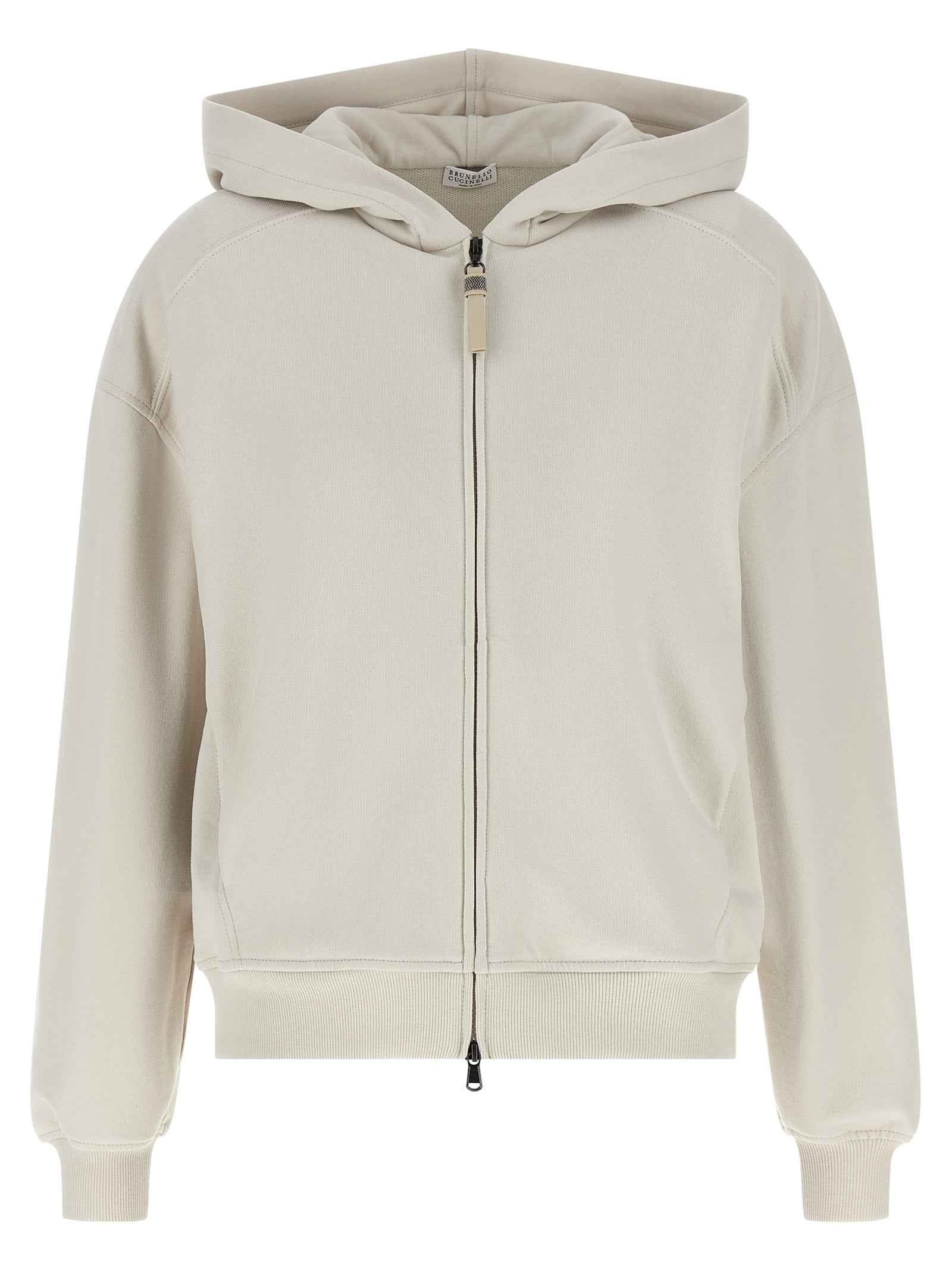 Brunello Cucinelli Beige Cotton Sweatshirt