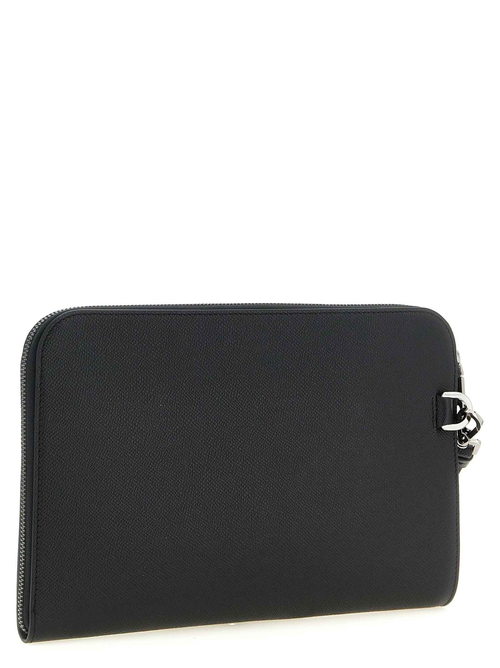 Dolce & Gabbana Black Calfskin Clutch Bag