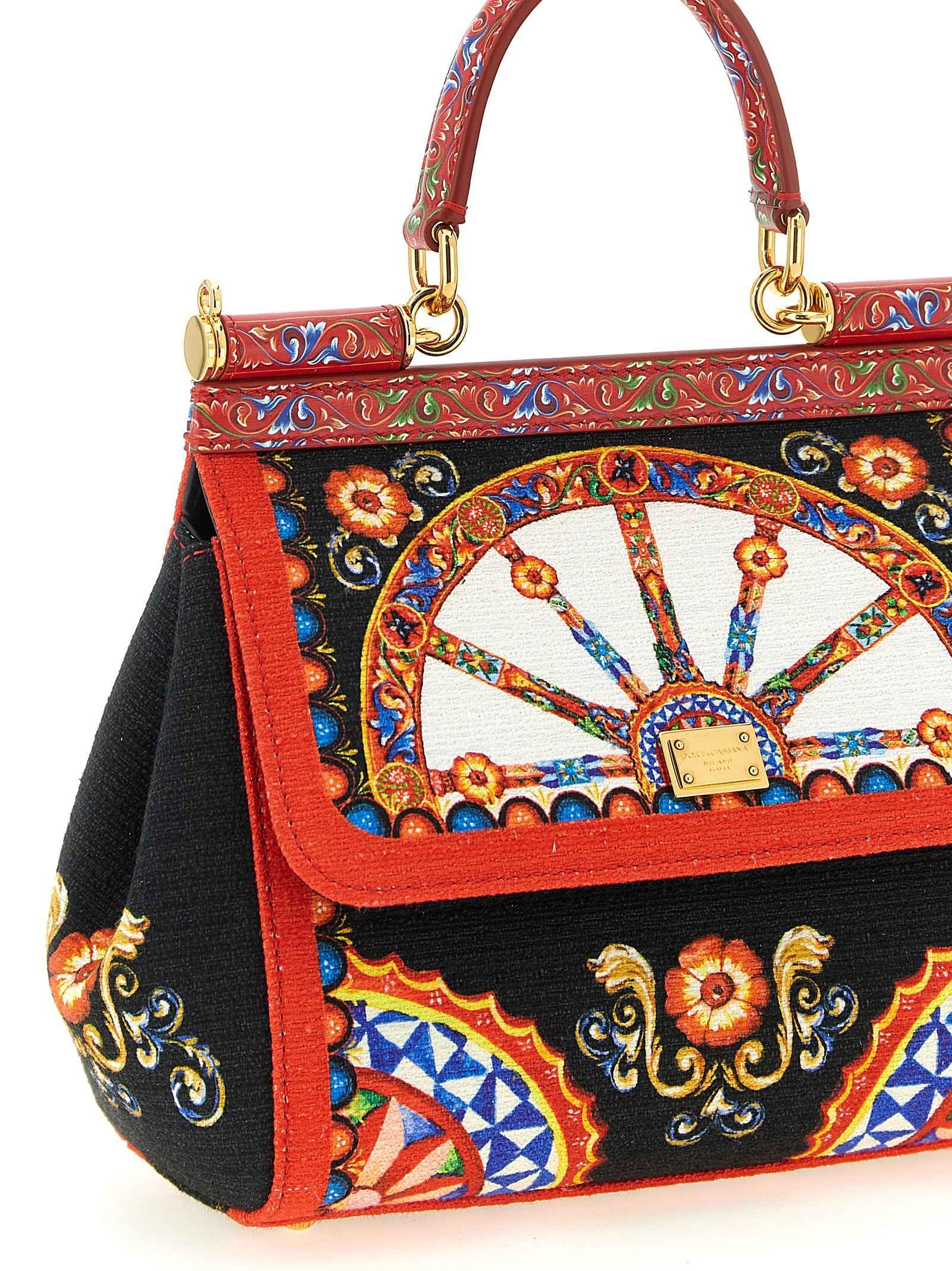 Dolce & Gabbana Multicolor Cotton Handbag