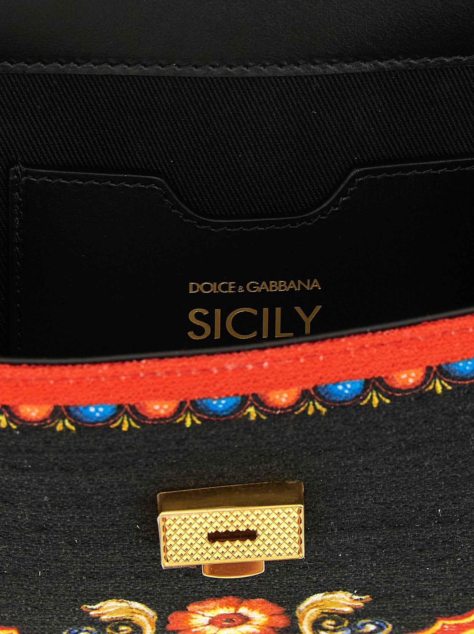 Dolce & Gabbana Multicolor Cotton Handbag