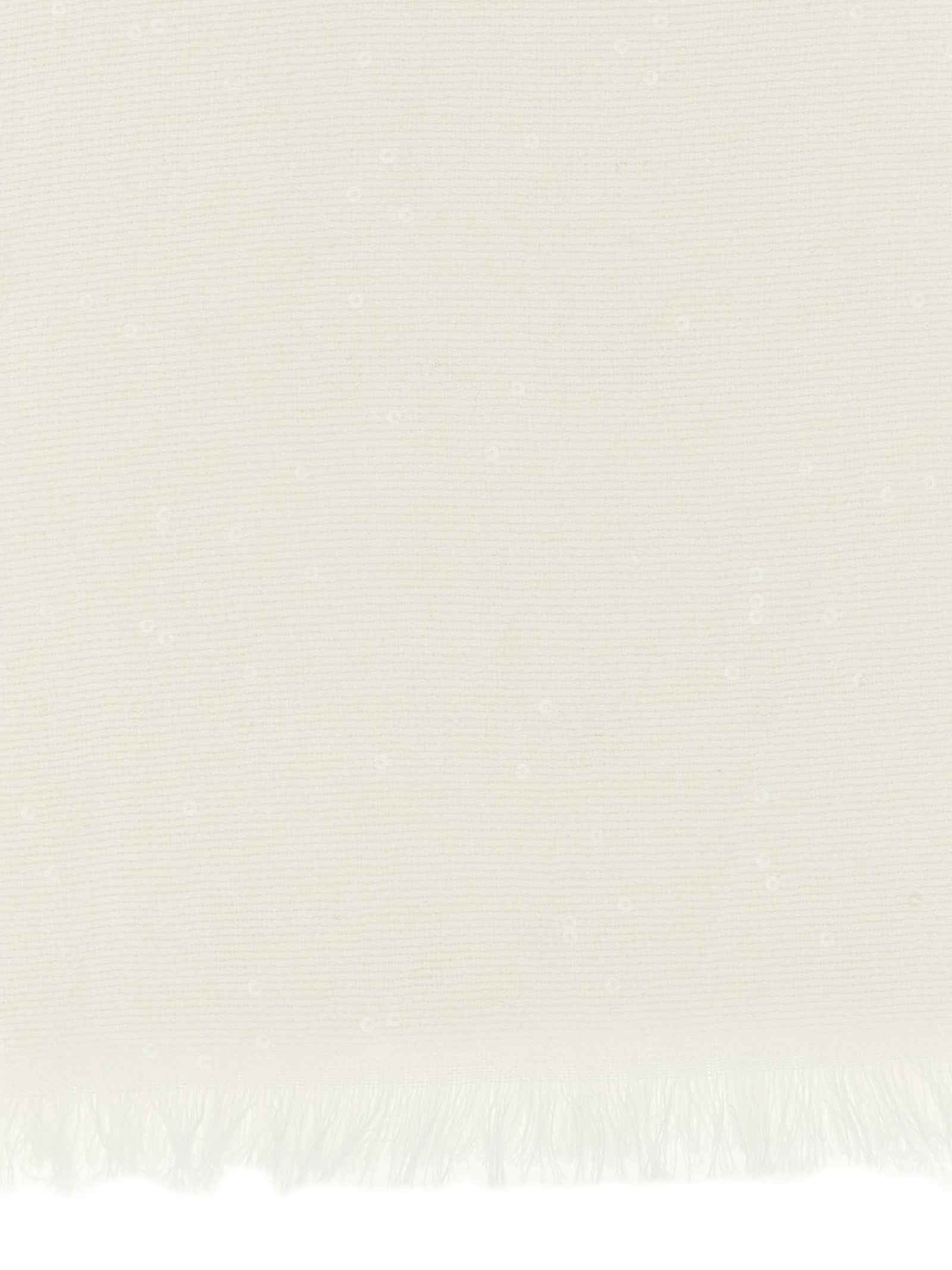 Brunello Cucinelli White Cashmere Scarf
