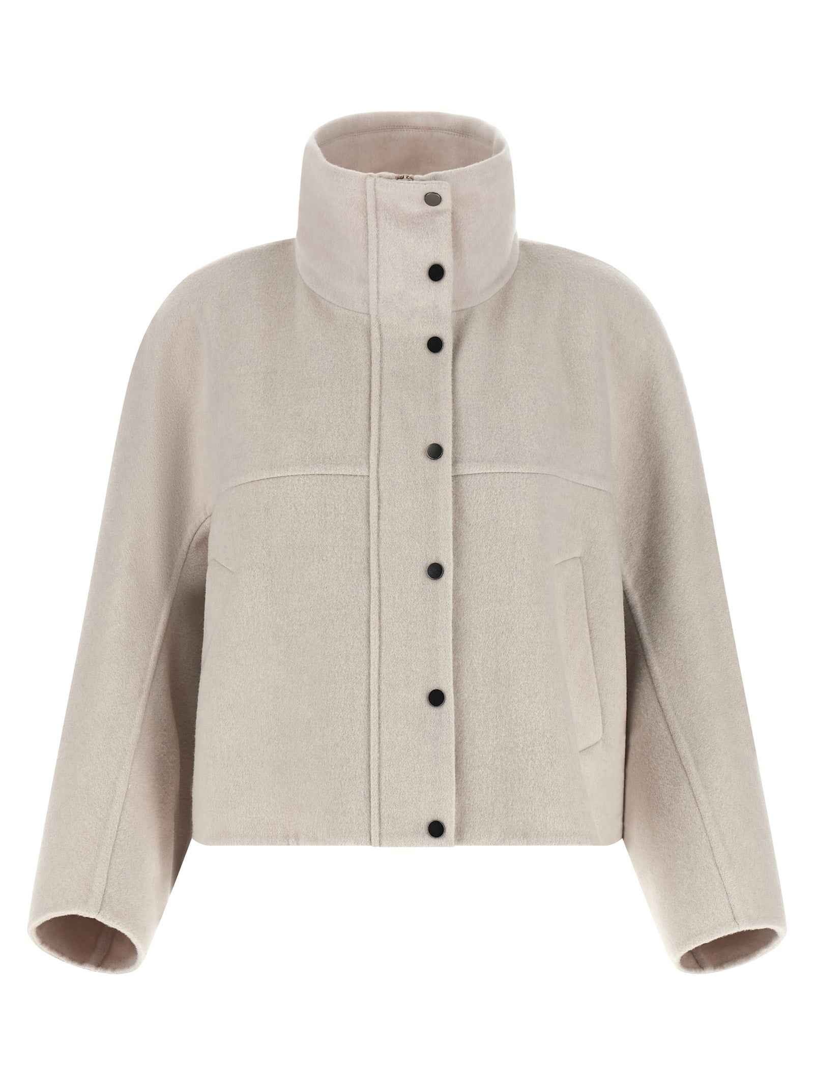Brunello Cucinelli Gray Virgin Wool Coat