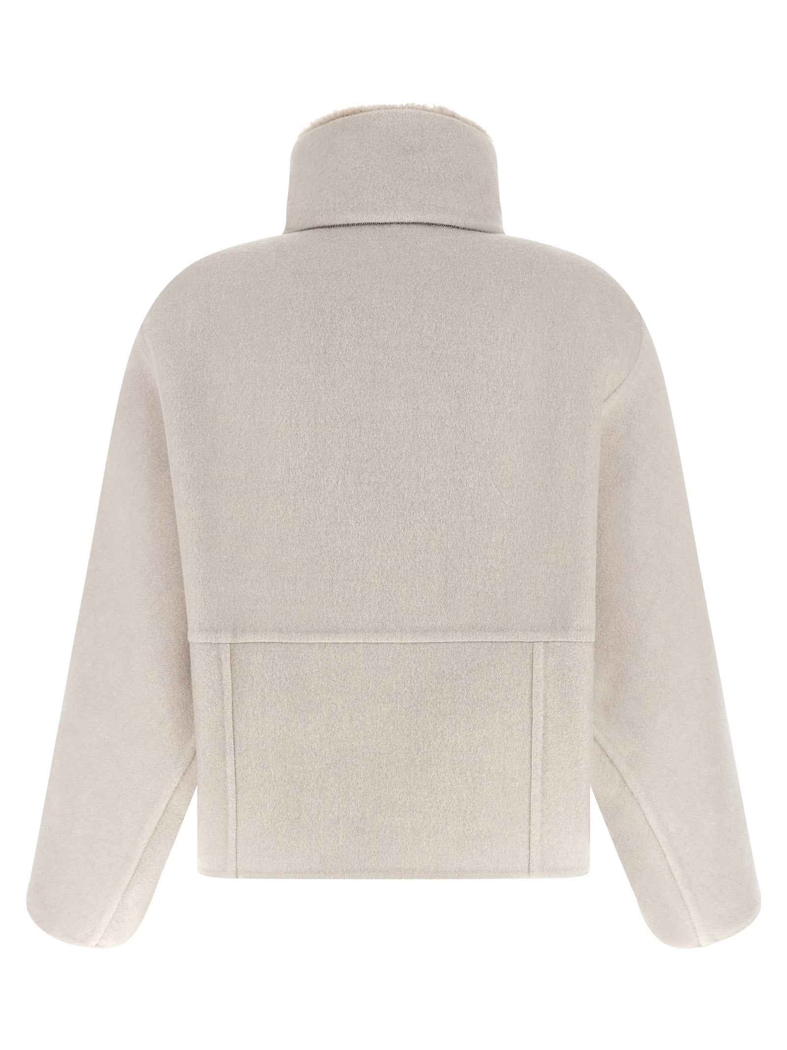 Brunello Cucinelli Gray Virgin Wool Coat