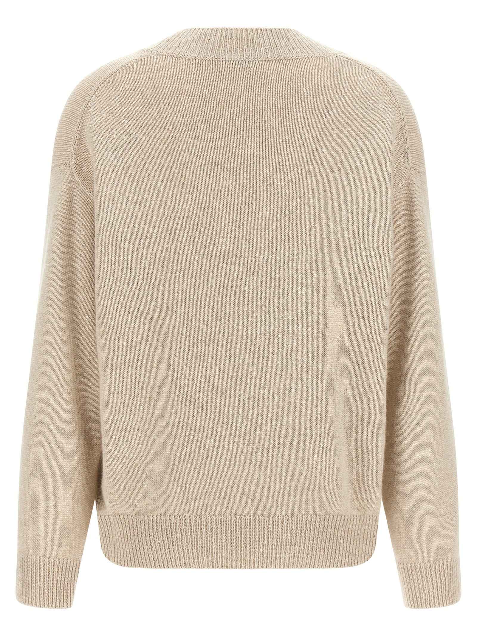 Brunello Cucinelli Beige Cashmere Cardigan