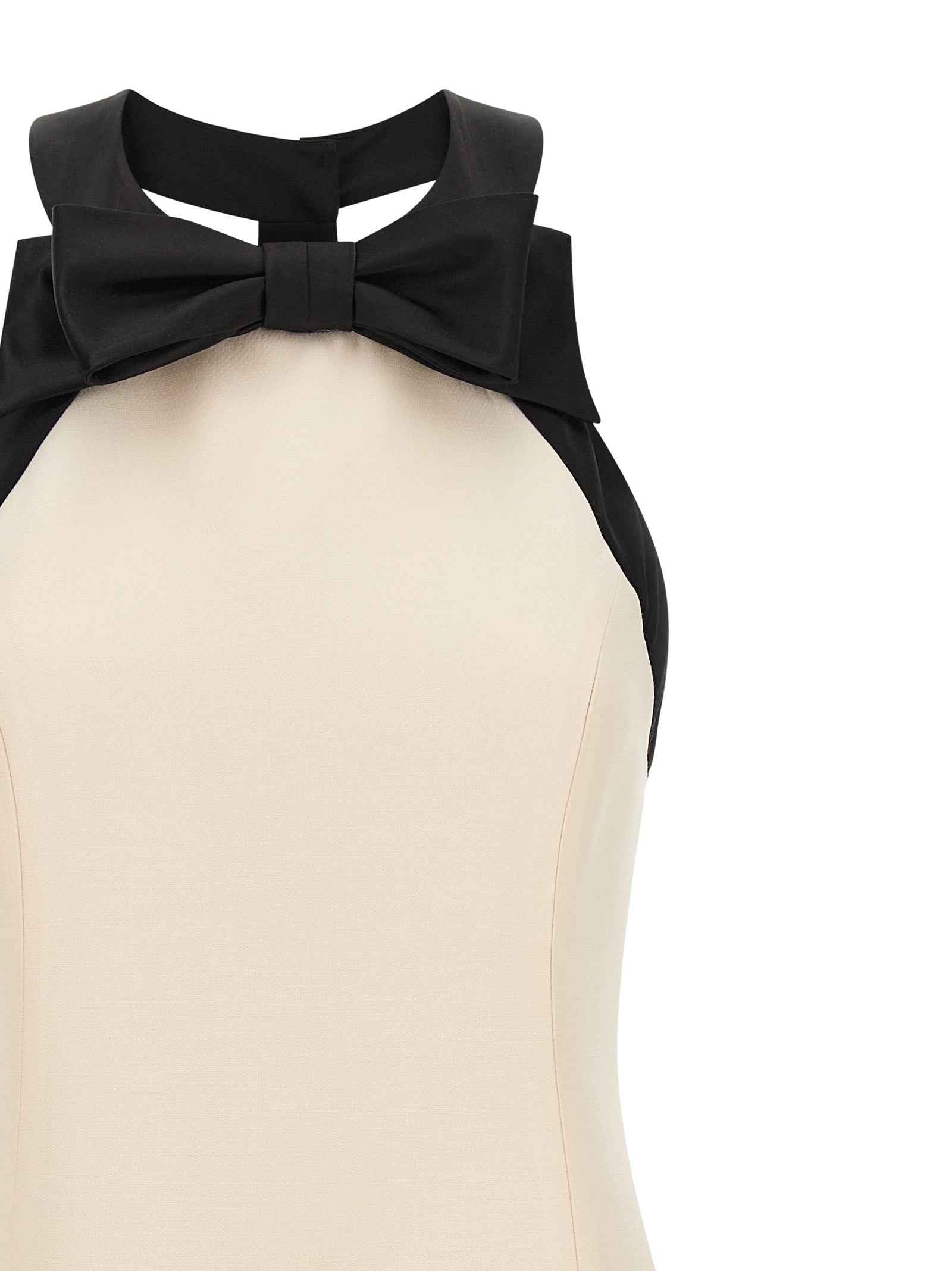 Valentino Garavani Bicolor Virgin Wool Short Dress