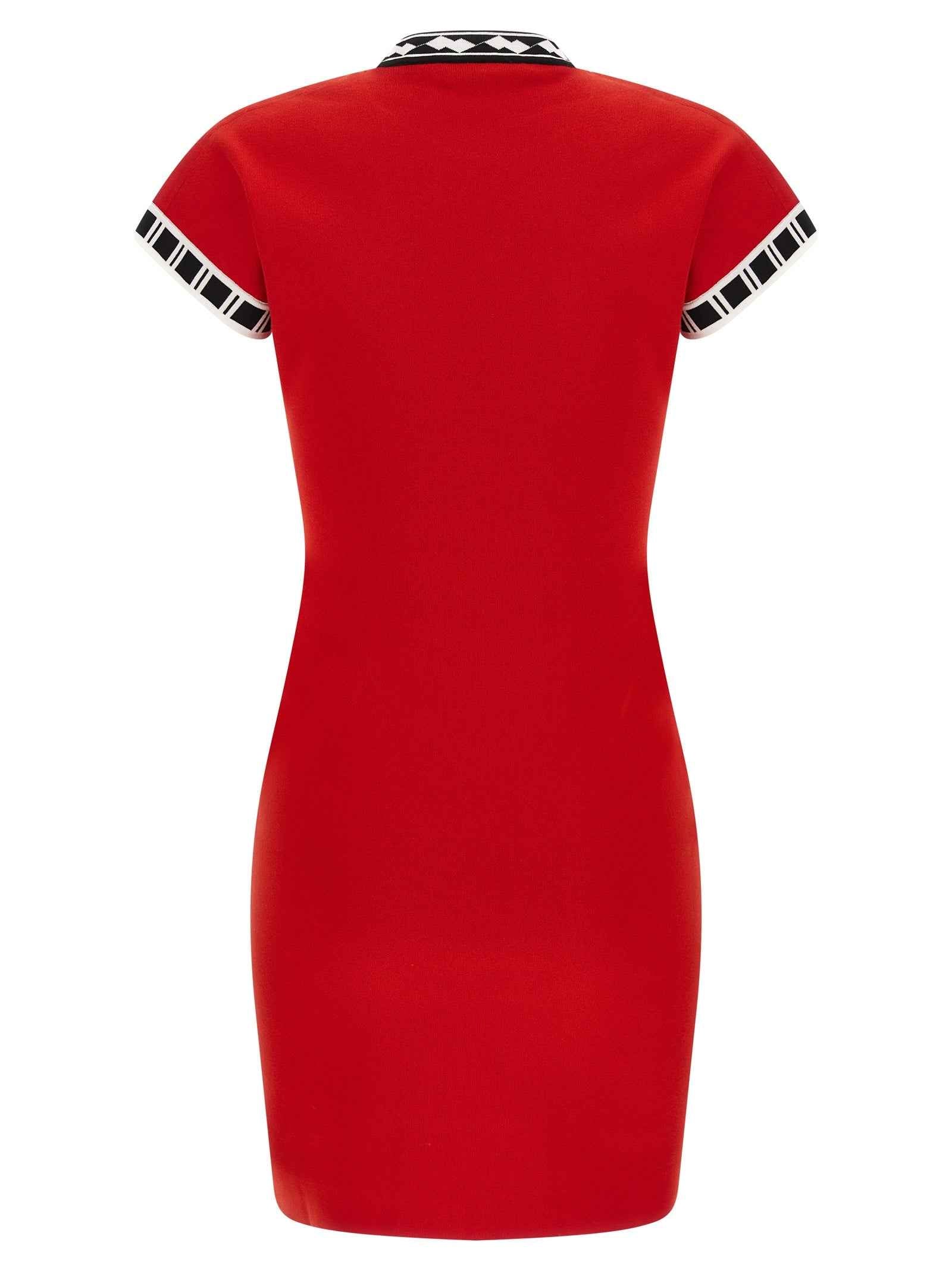 Versace Multicolor Cotton Short Dress