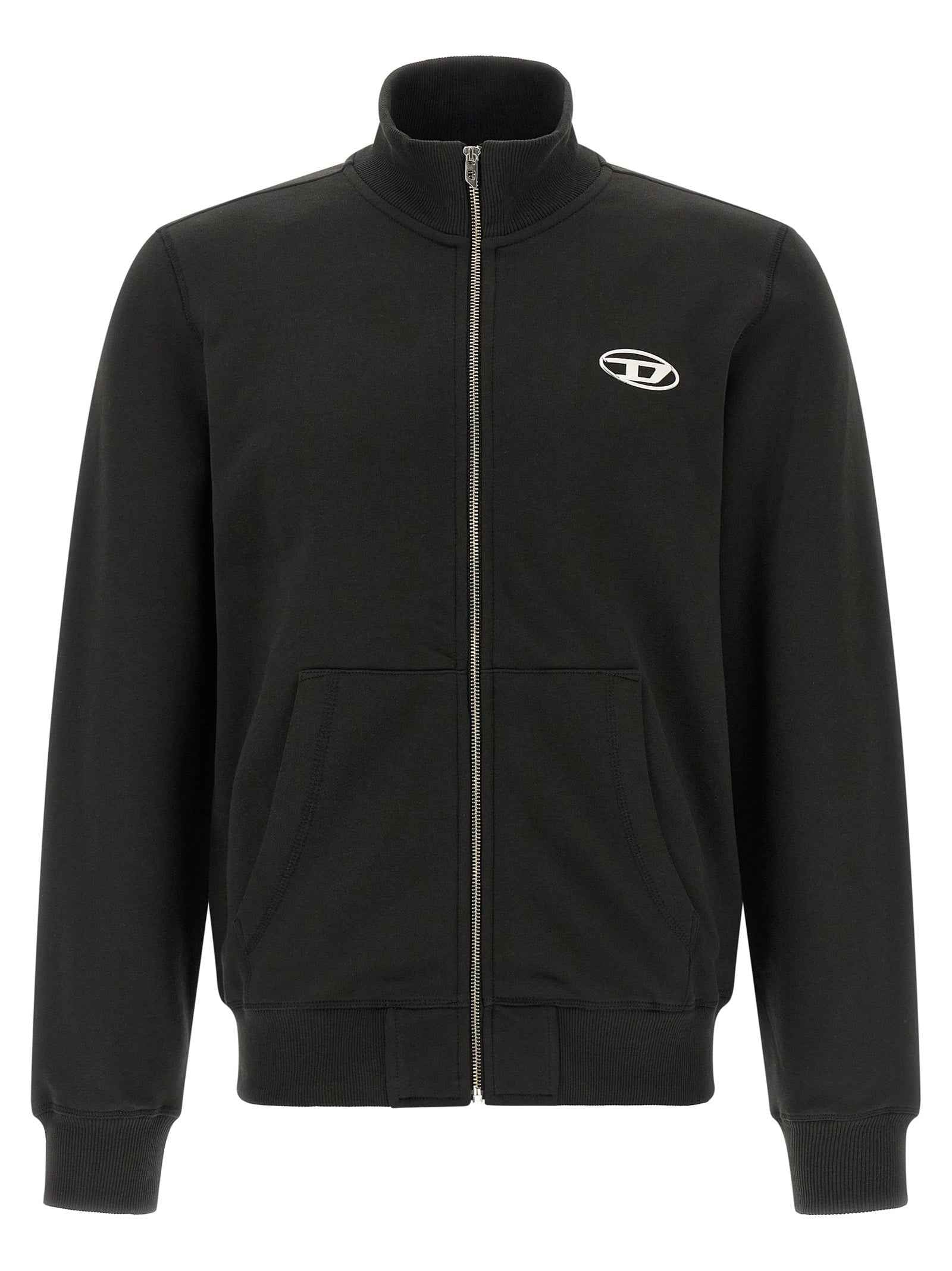 Diesel Black Cotton Sweatshirt