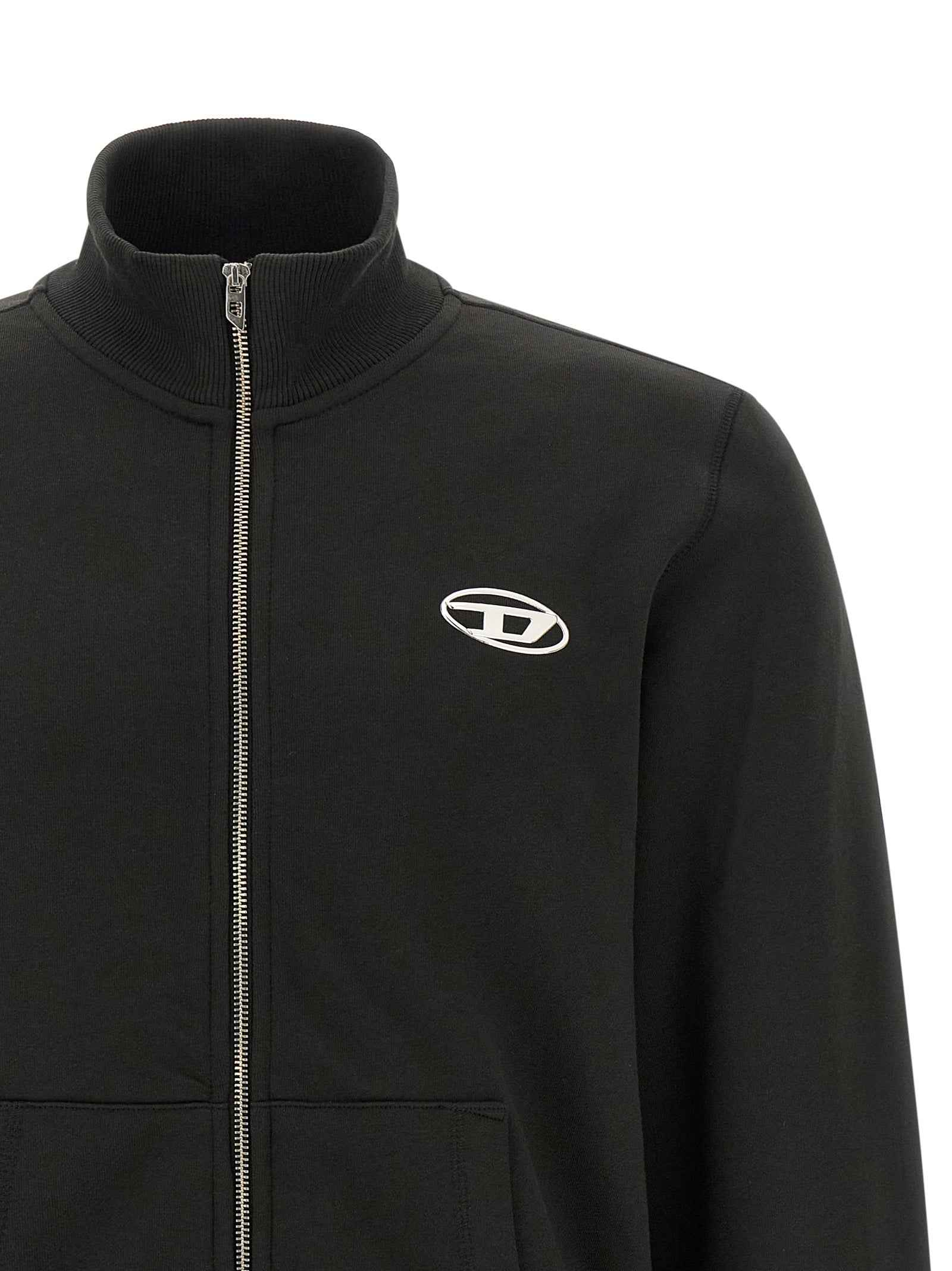 Diesel Black Cotton Sweatshirt