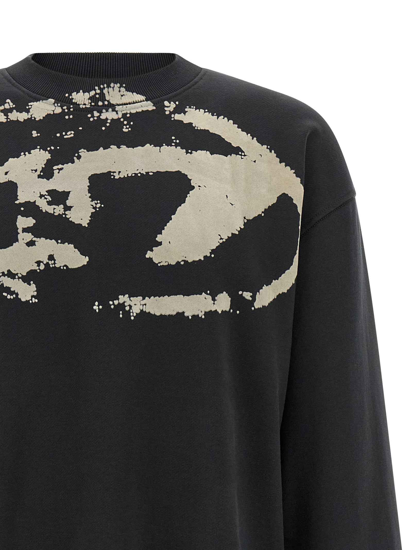 Diesel Black Cotton Sweatshirt