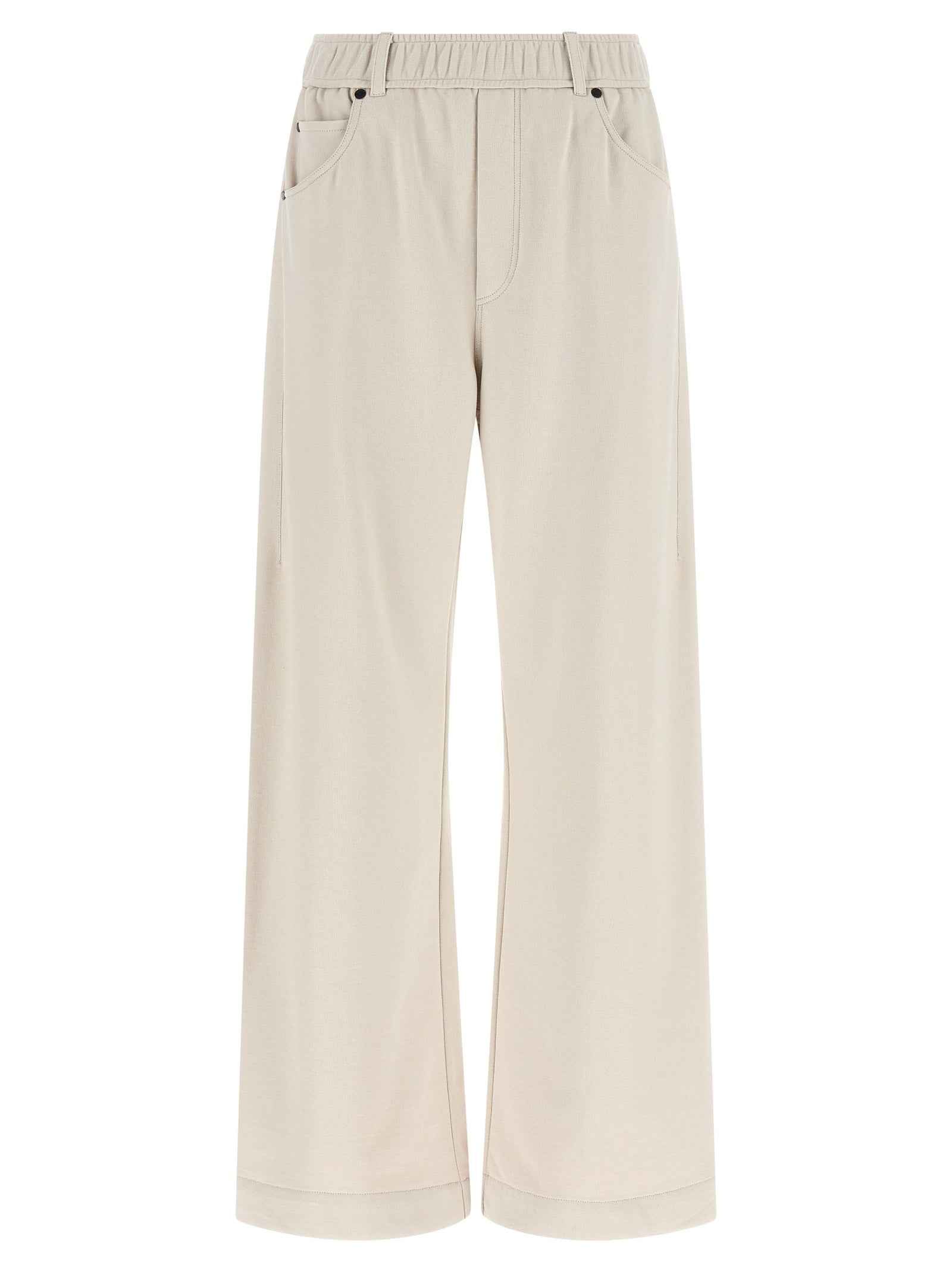 Brunello Cucinelli Beige Cotton Athletic Pants