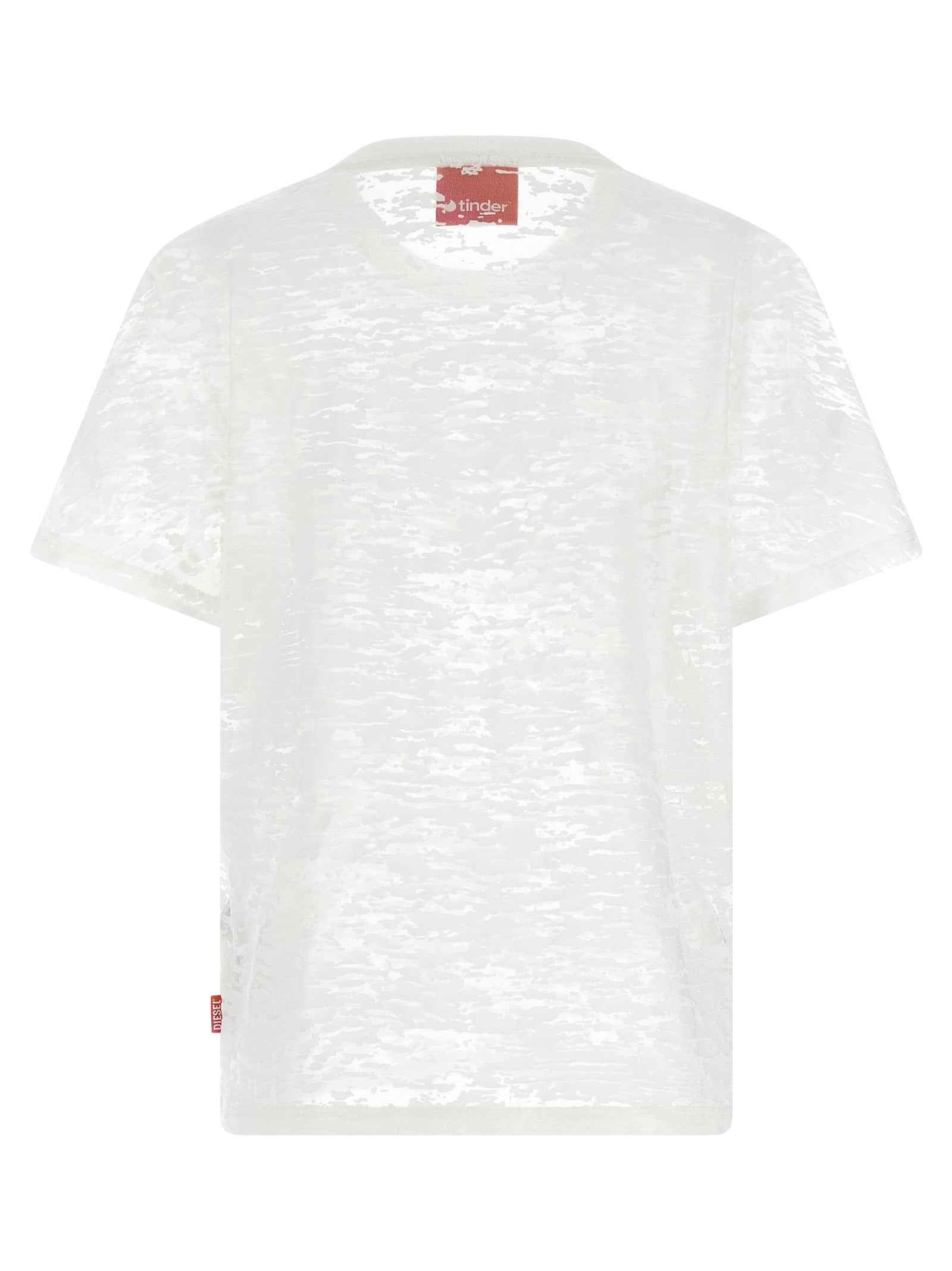Diesel White Cotton T-Shirt