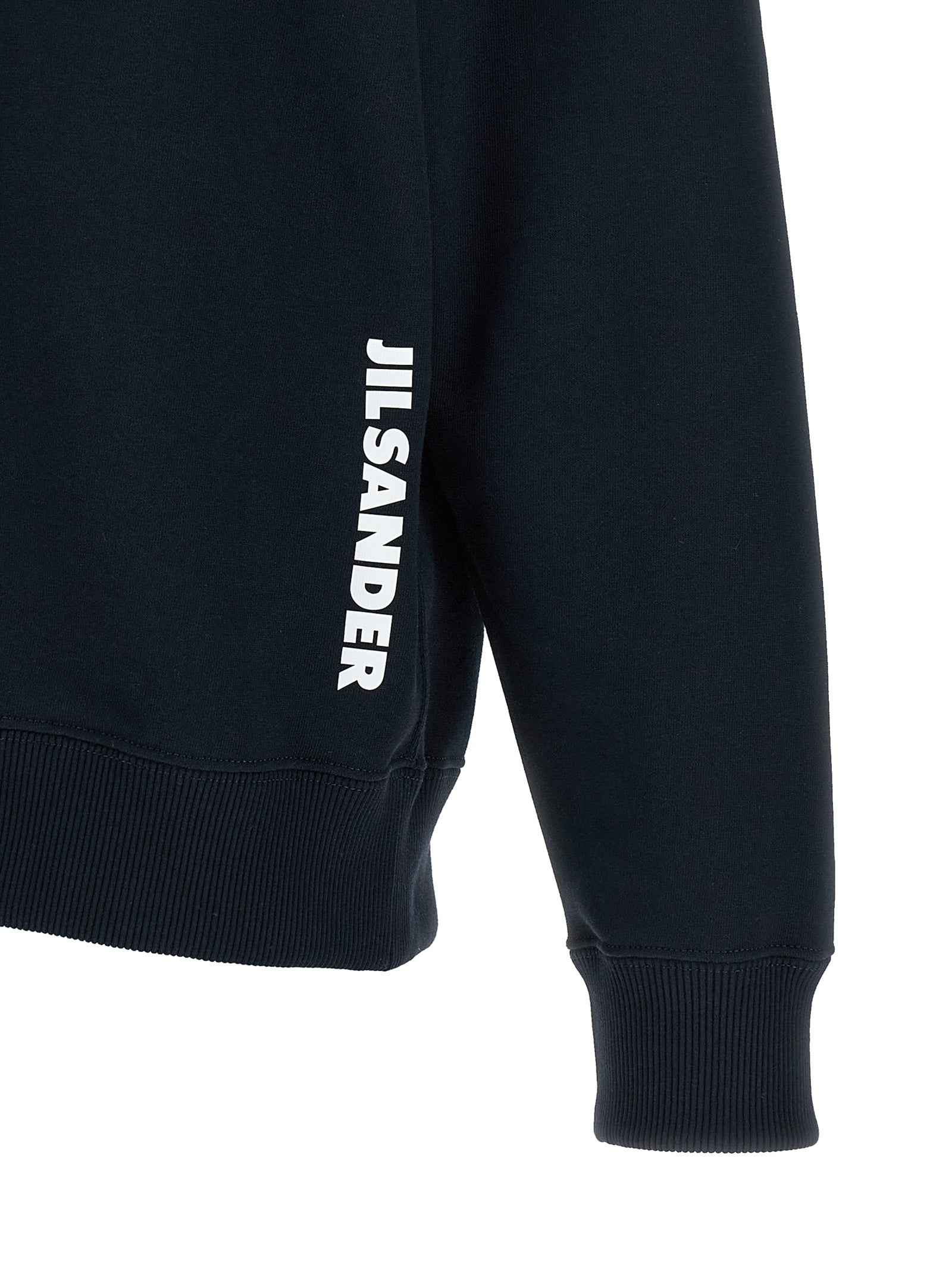 Jil Sander Blue Cotton Sweatshirt