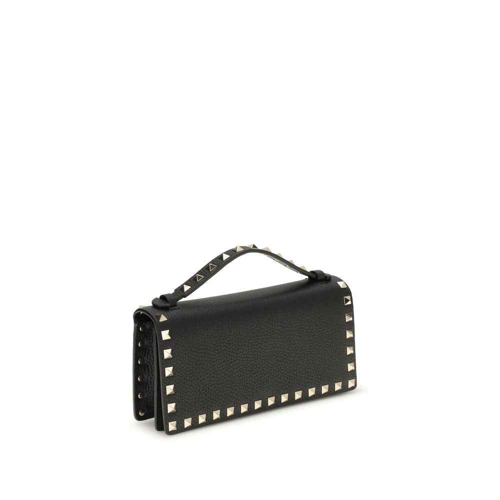Valentino Garavani Black Calf Leather Bos Taurus Wallet