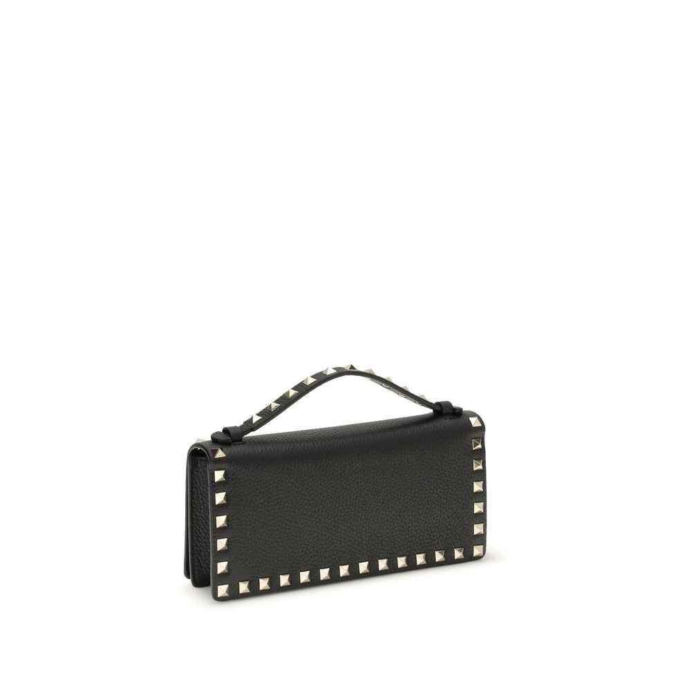 Valentino Garavani Black Calf Leather Bos Taurus Wallet
