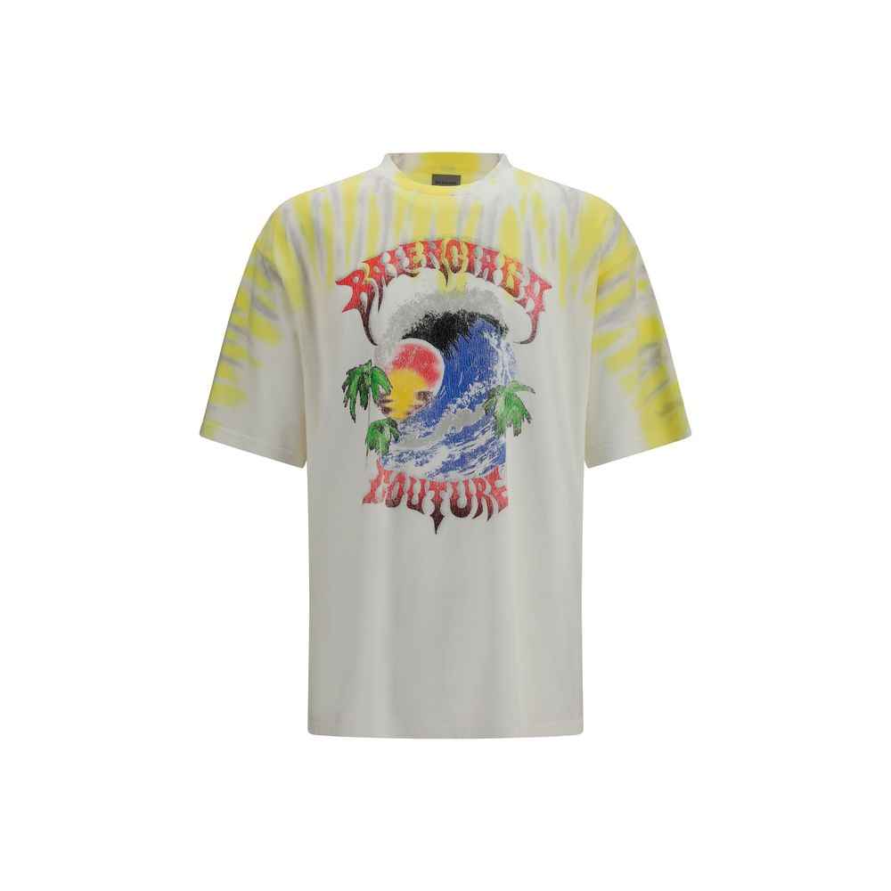 Balenciaga Bicolor Cotton T-Shirt