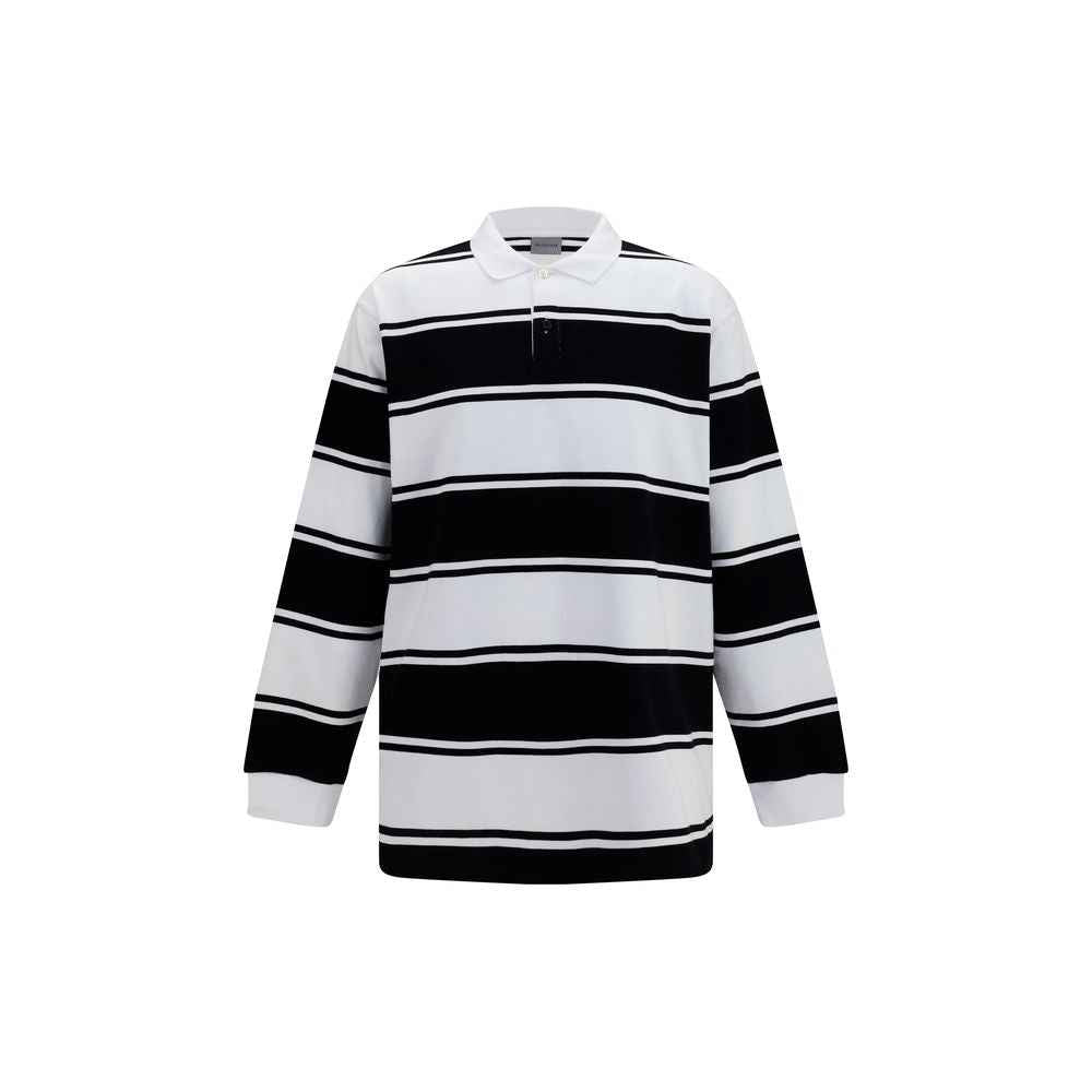 Balenciaga White Cotton Polo Shirt