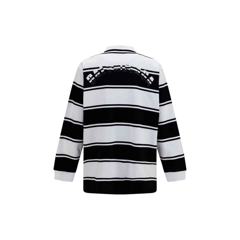 Balenciaga White Cotton Polo Shirt