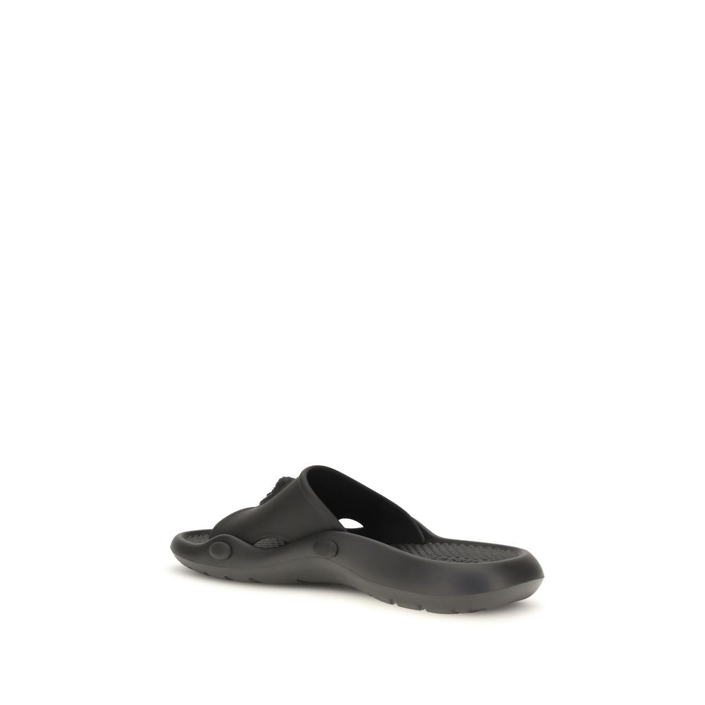 Versace Black Rubber Sandals