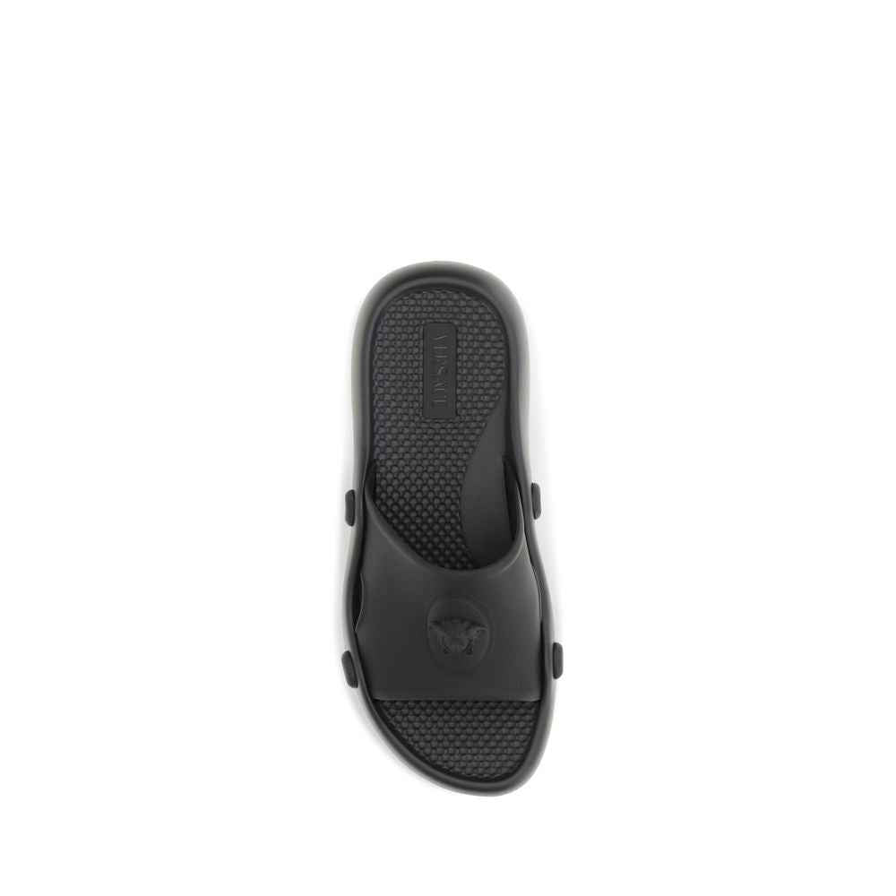 Versace Black Rubber Sandals