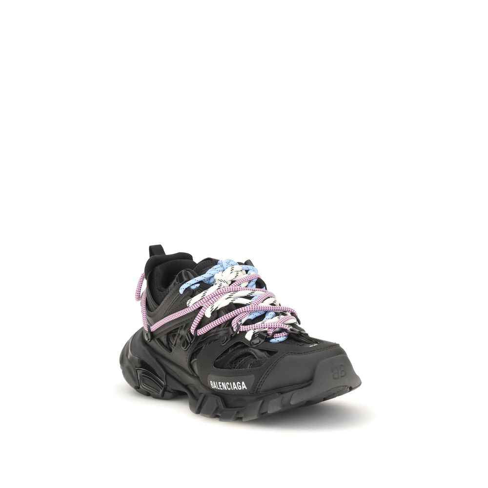 Balenciaga Black Polyester Athletic Sneakers