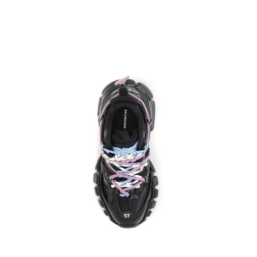 Balenciaga Black Polyester Athletic Sneakers