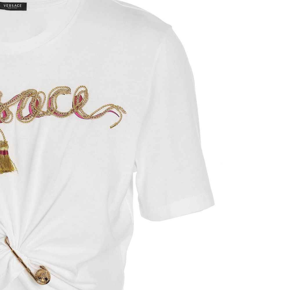 Versace White Cotton T-Shirt