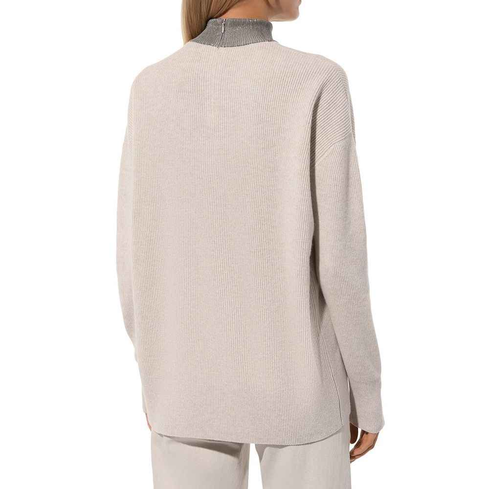 Brunello Cucinelli Beige Cashmere Sweater