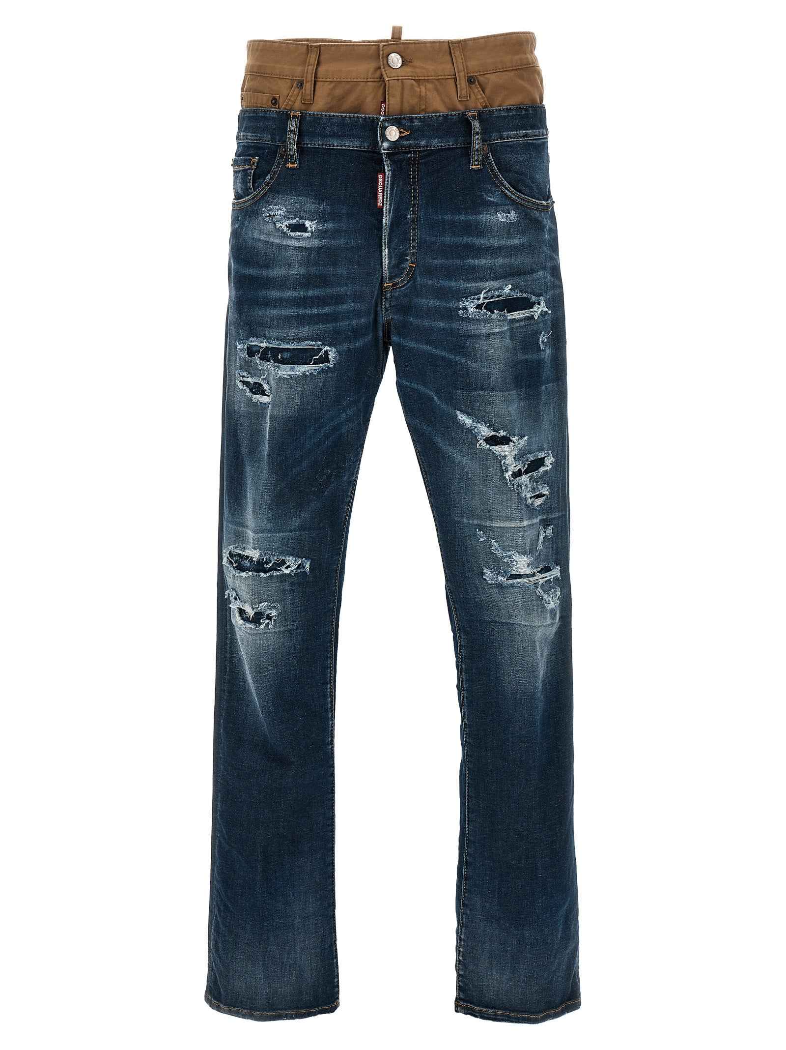 Dsquared² Blue Cotton Skinny Jeans