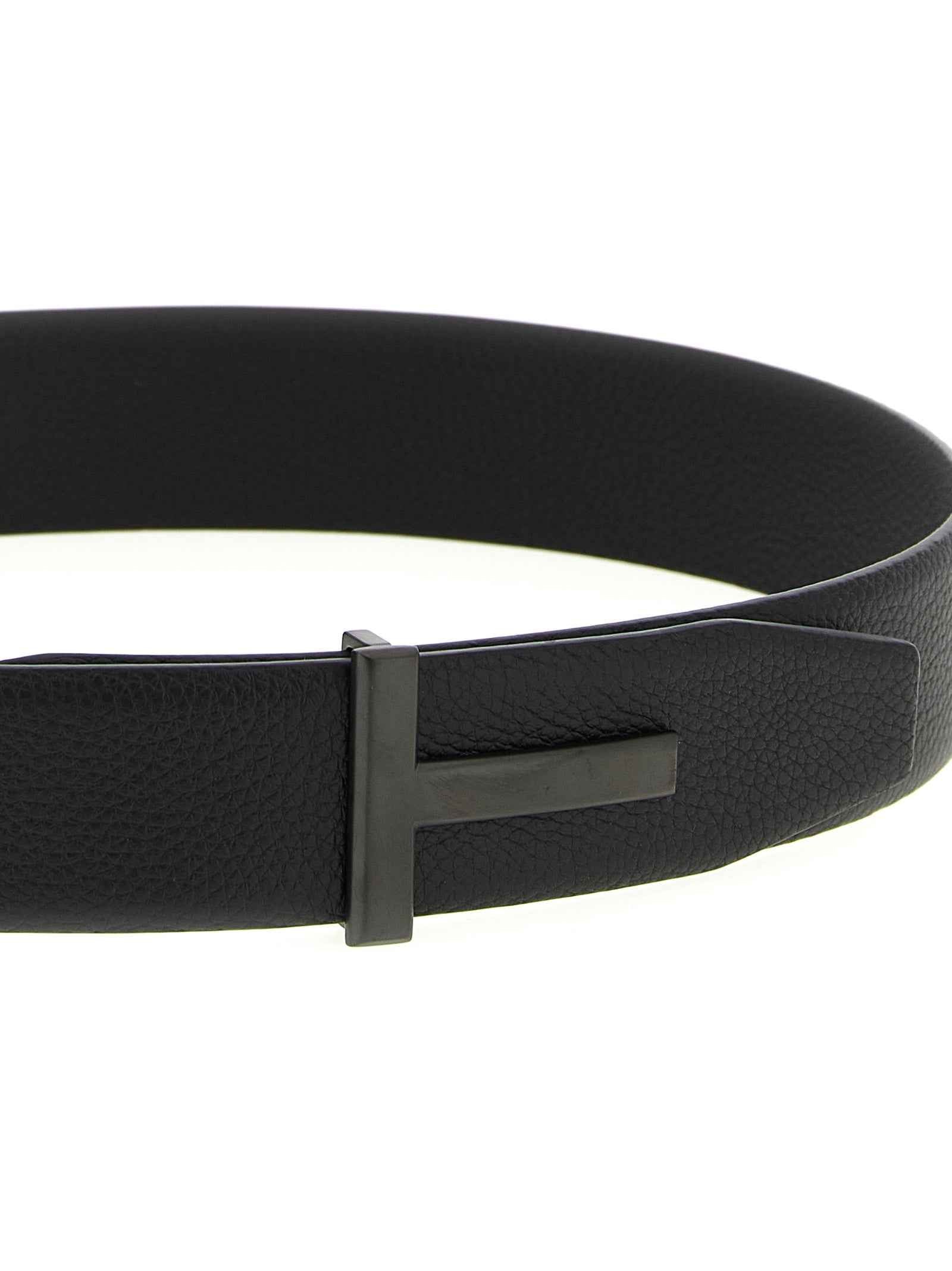 Tom Ford Black Calfskin Belt