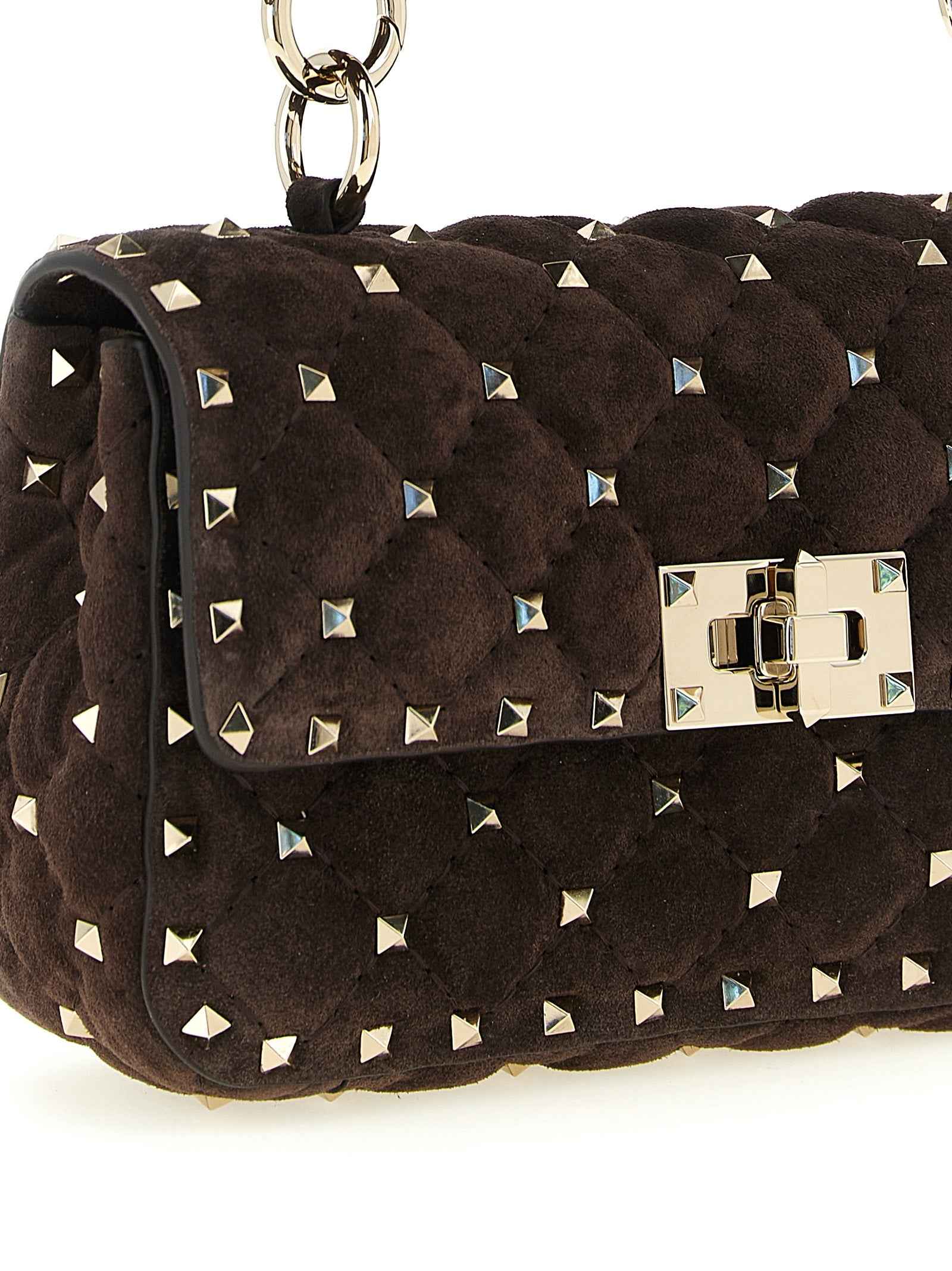 Valentino Garavani Brown Calfskin Shoulder Bag