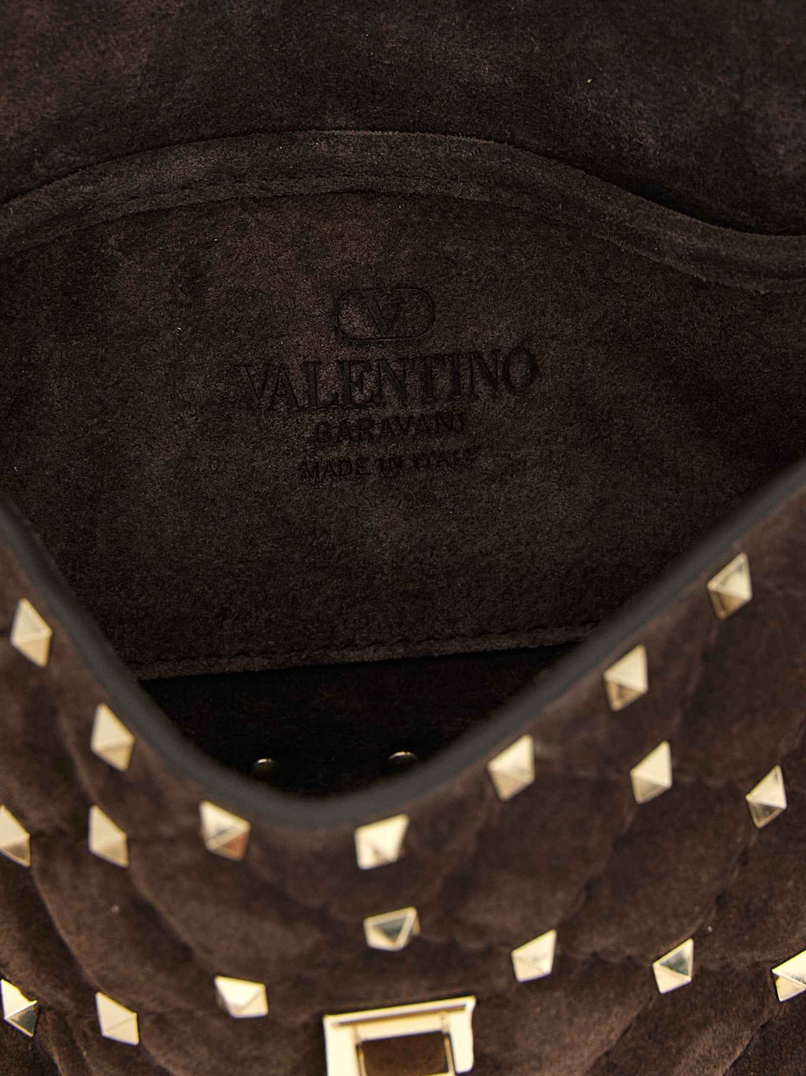 Valentino Garavani Brown Calfskin Shoulder Bag