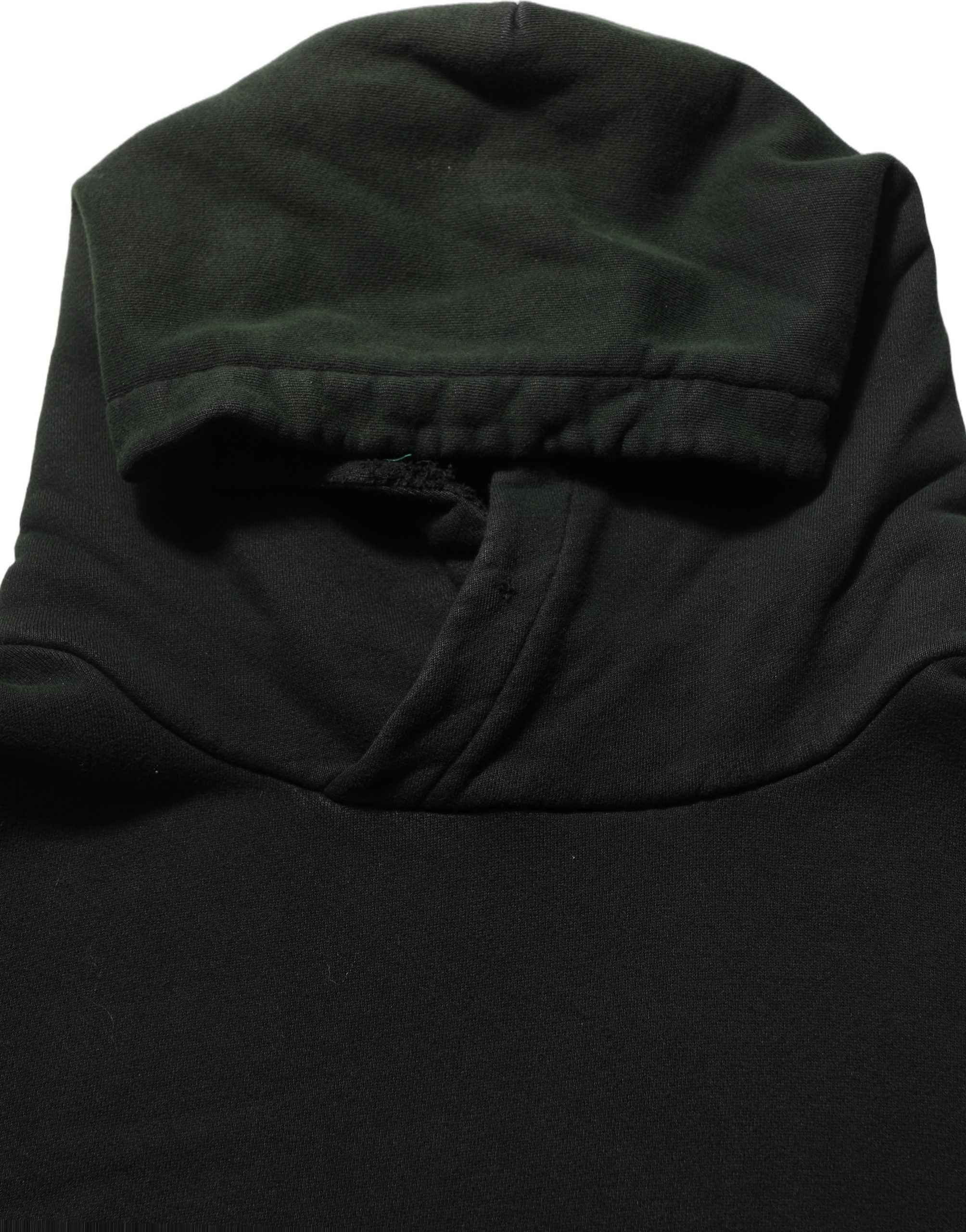 Dolce & Gabbana Black Cotton Hooded Men Sweatshirt Sweater
