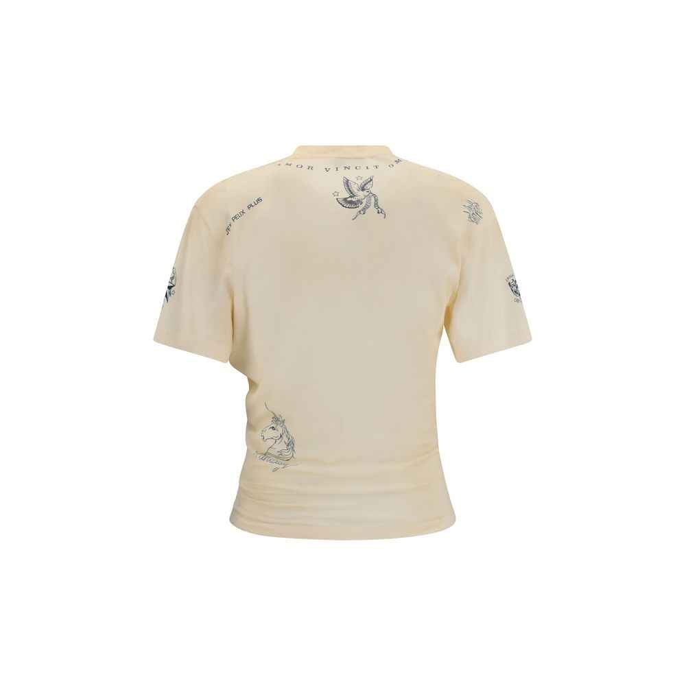 Balenciaga Beige Cotton T-Shirt