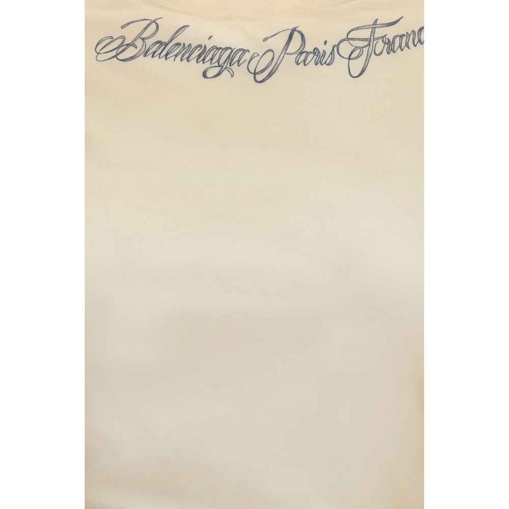 Balenciaga Beige Cotton T-Shirt