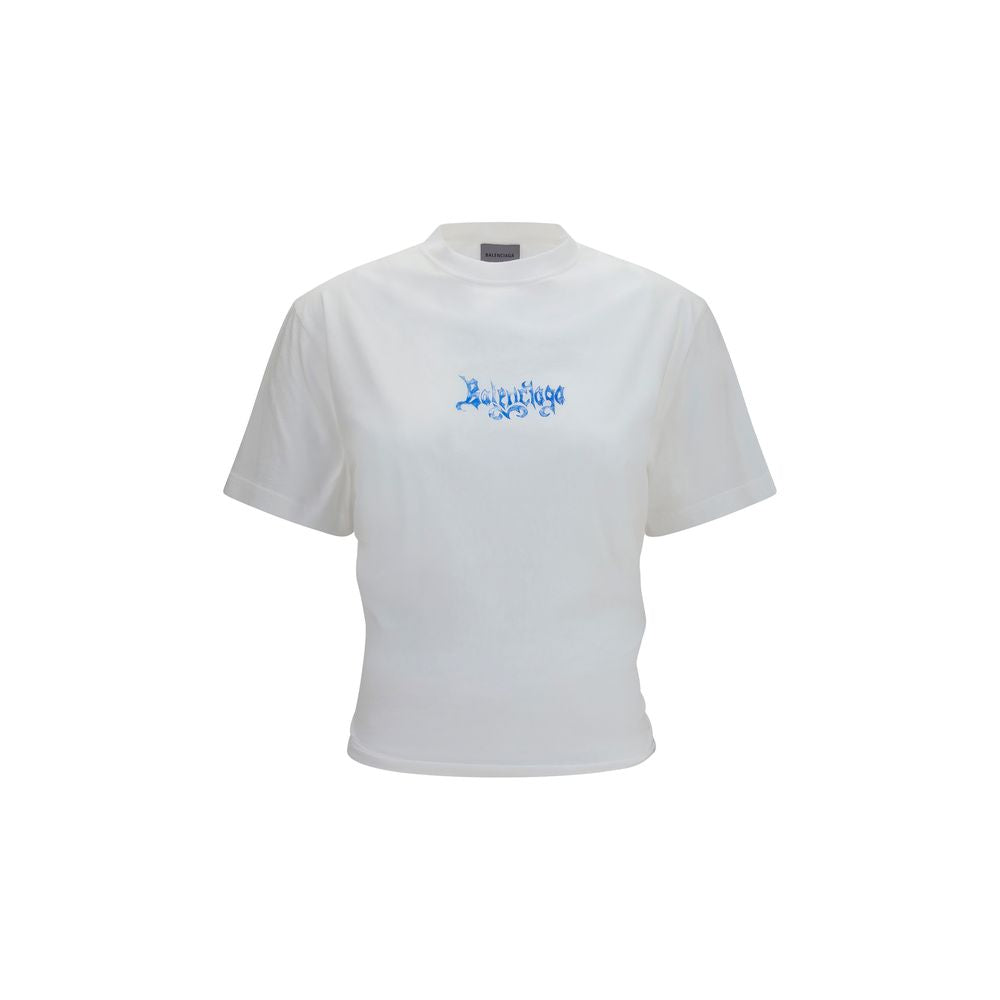 Balenciaga White Cotton T-Shirt