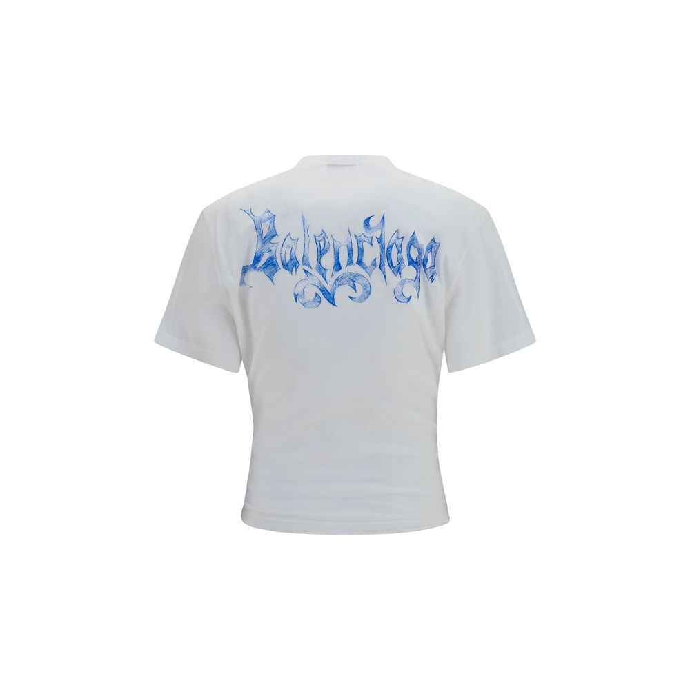 Balenciaga White Cotton T-Shirt