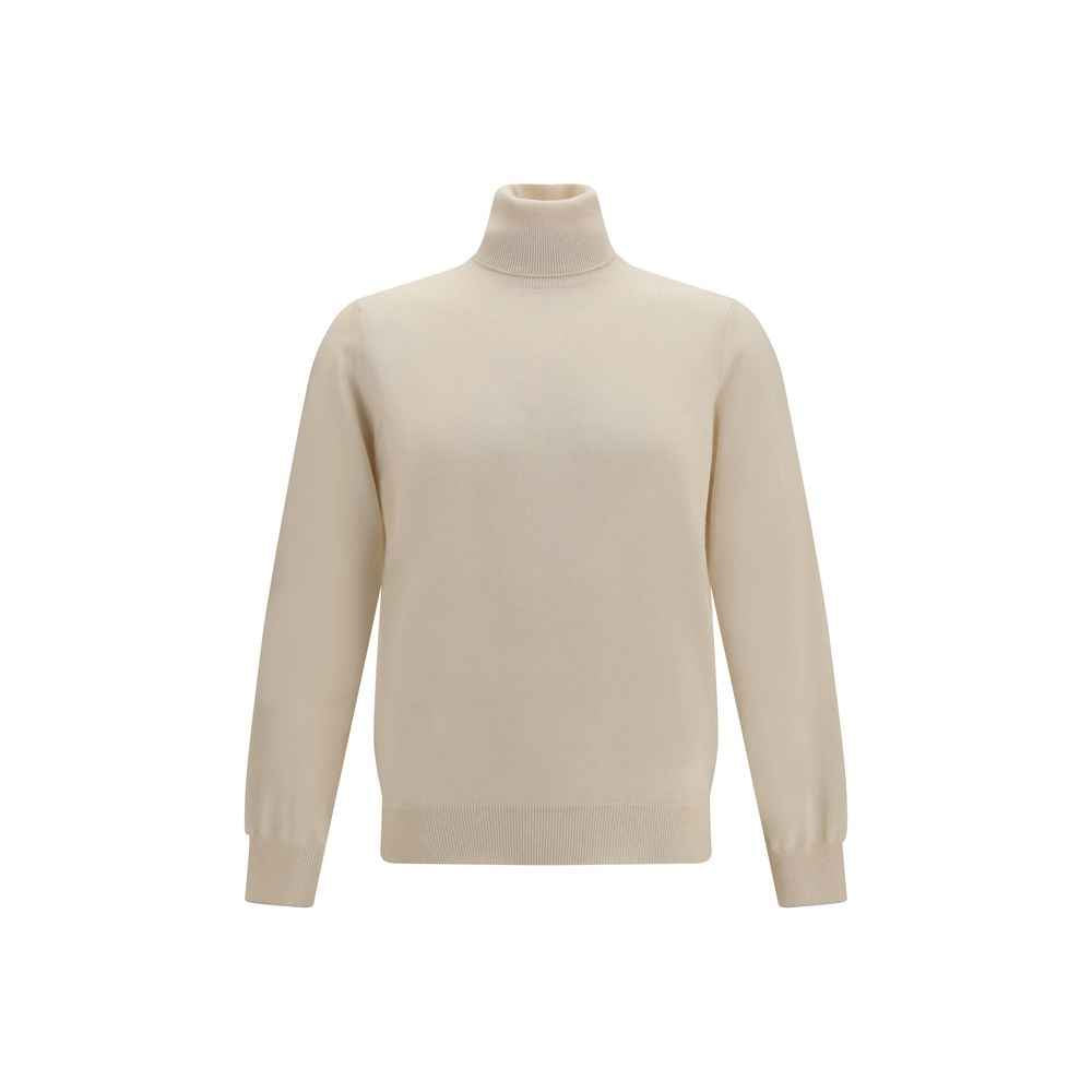Brunello Cucinelli Beige Cashmere Turtleneck