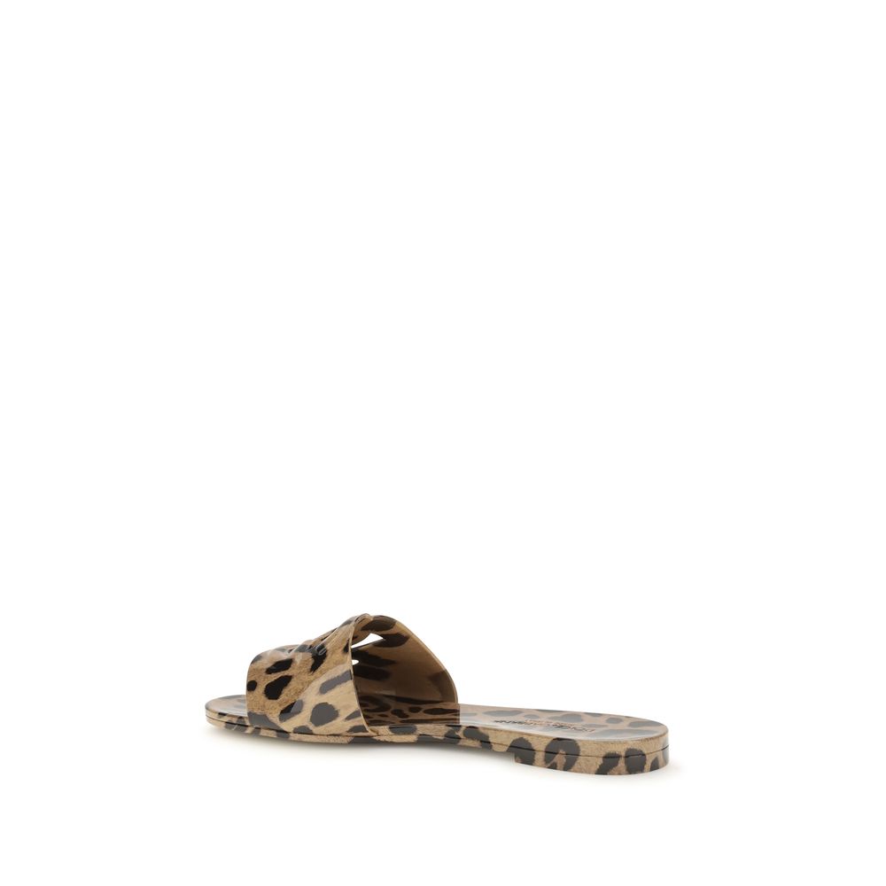 Dolce & Gabbana Multicolor Rubber Flat Sandals