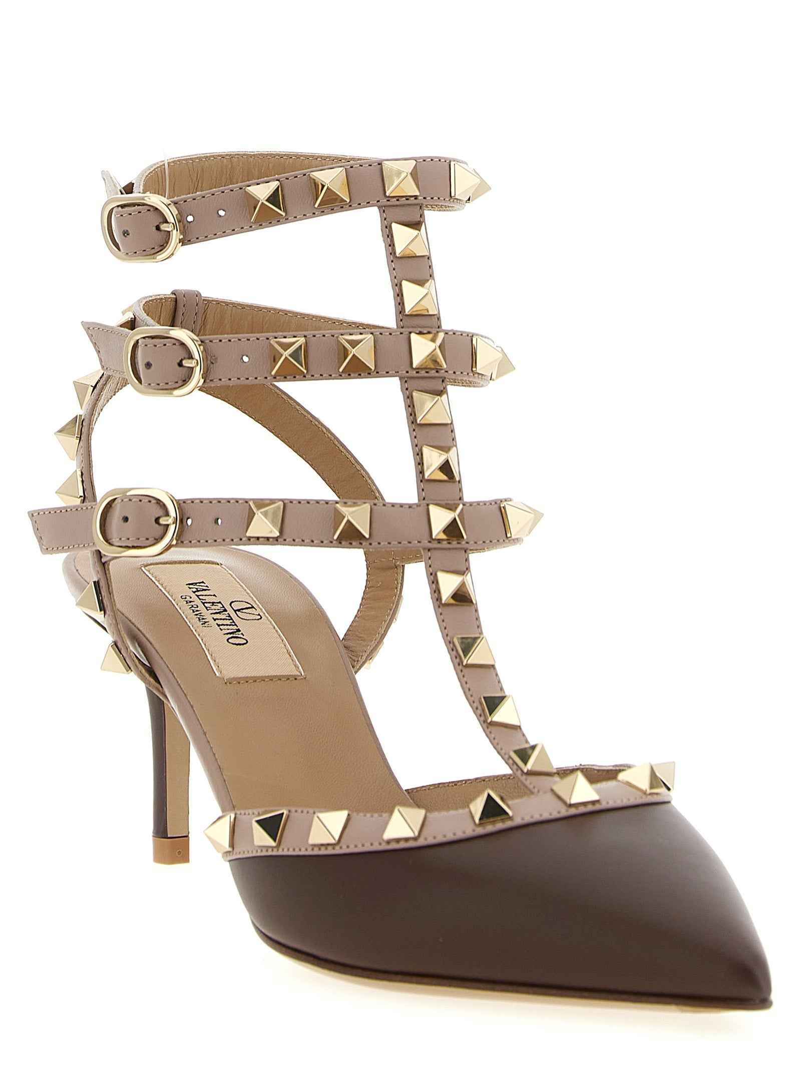 Valentino Garavani Multicolor Lamb Leather Mid Heel Pumps