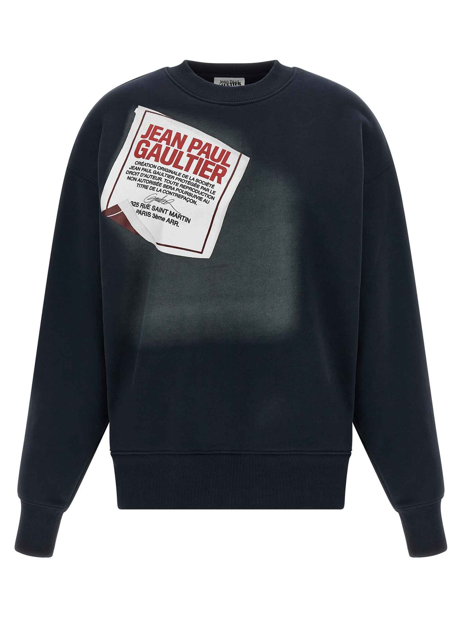 Jean Paul Gaultier Blue Cotton Sweatshirt