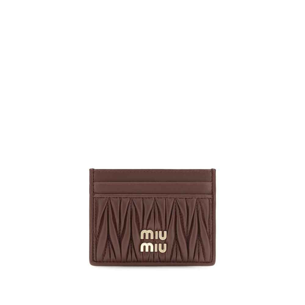 Miu Miu Bordeaux Lamb Ovis Aries Aries Wallet