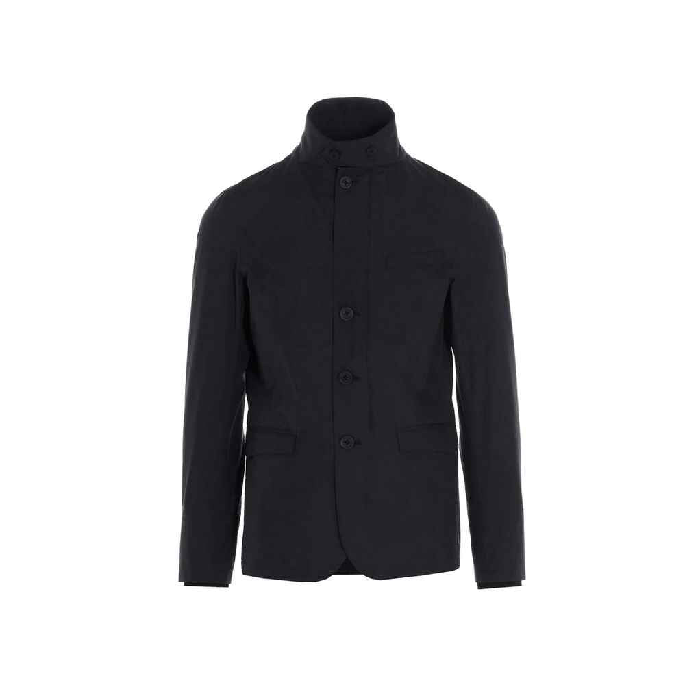 Herno Black Polyester Full-Length Jacket